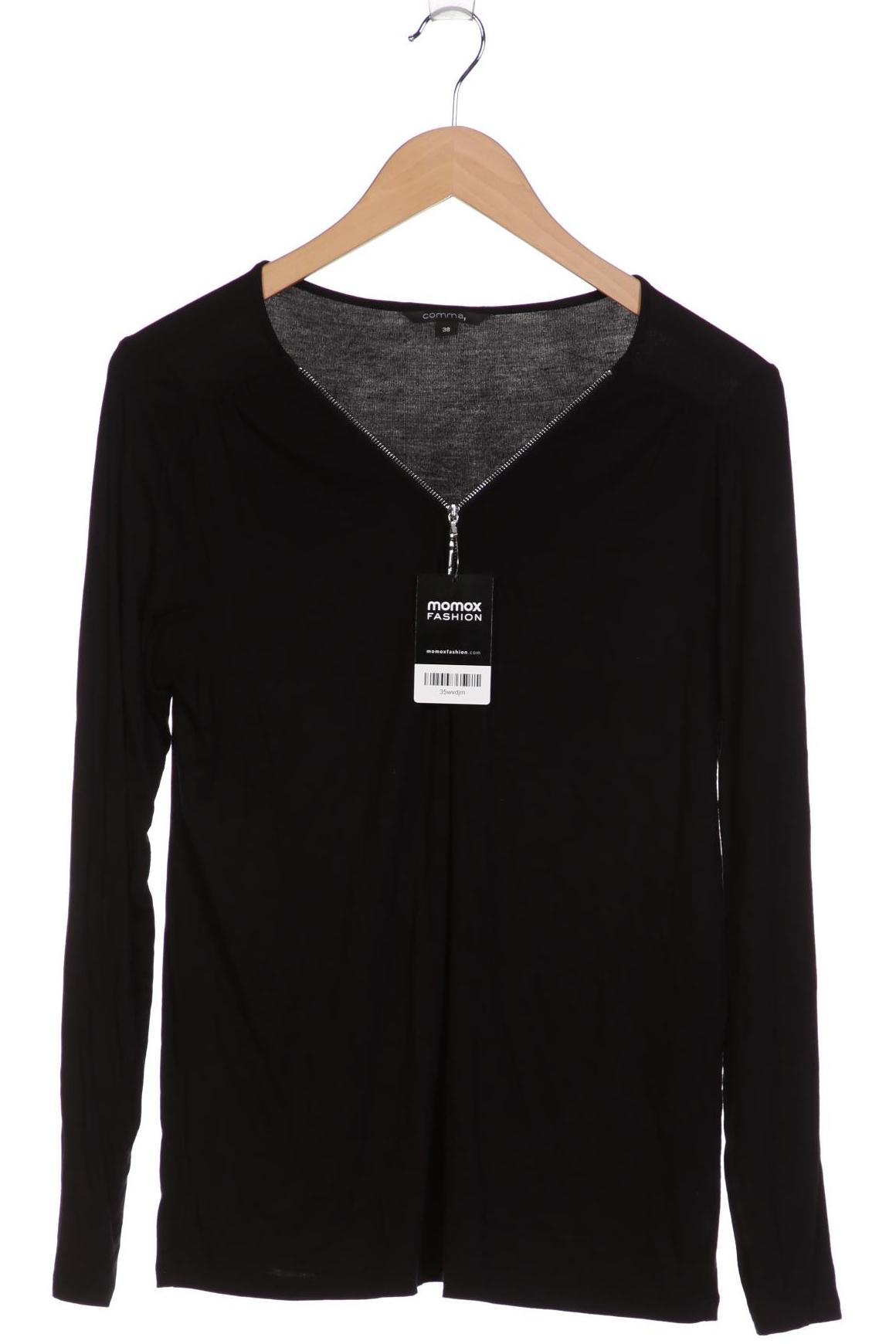 

Comma Damen Langarmshirt, schwarz, Gr. 38