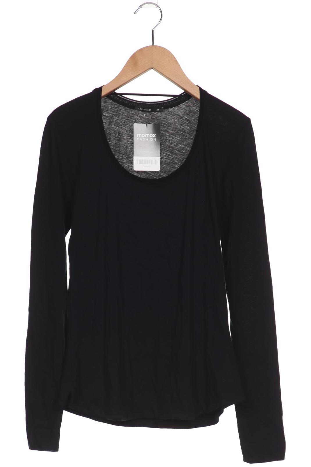

Comma Damen Langarmshirt, schwarz, Gr. 34