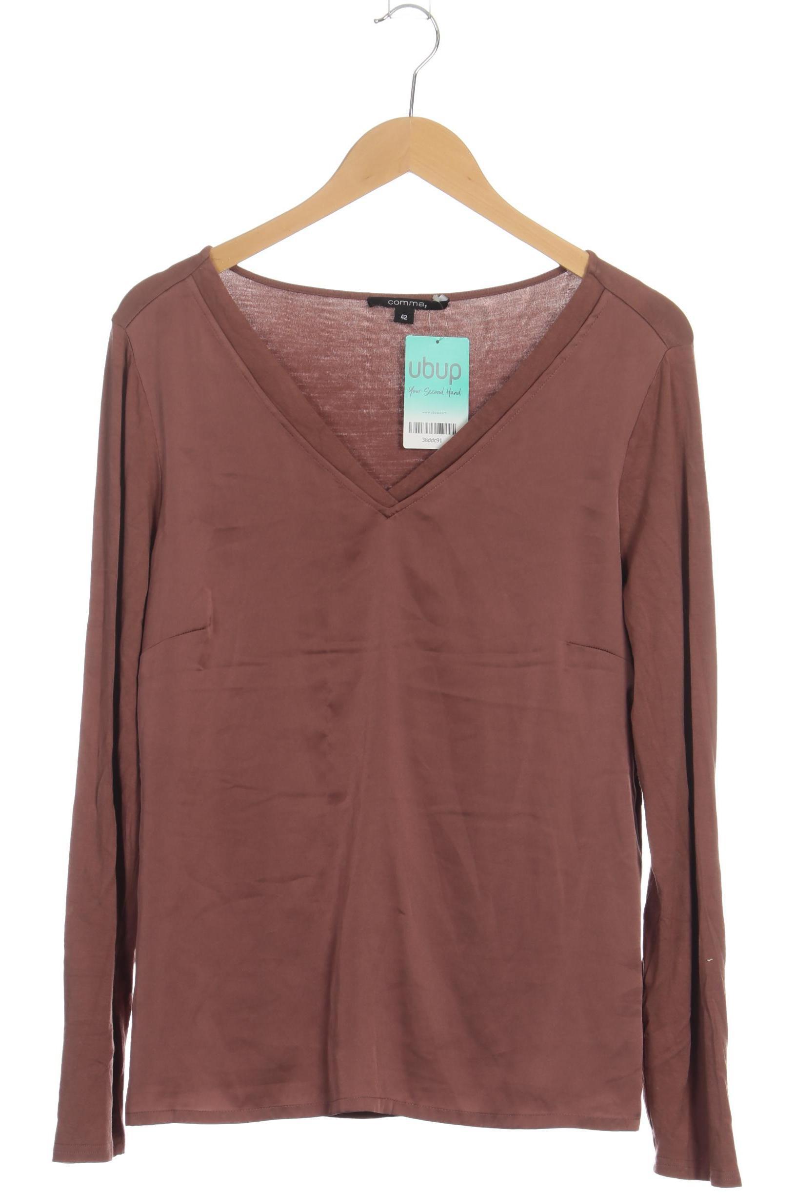 

Comma Damen Langarmshirt, braun, Gr. 42