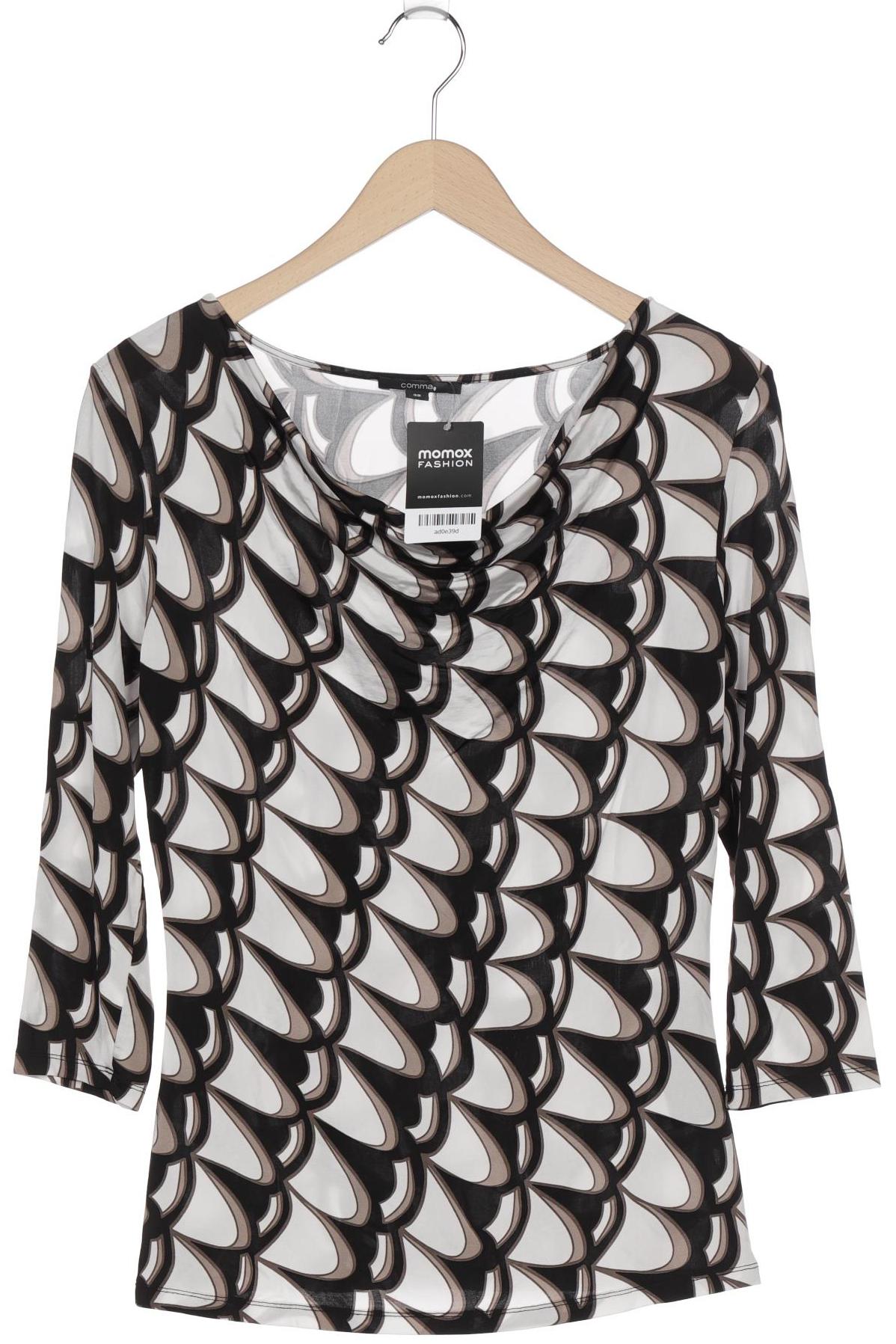 

Comma Damen Langarmshirt, beige, Gr. 38