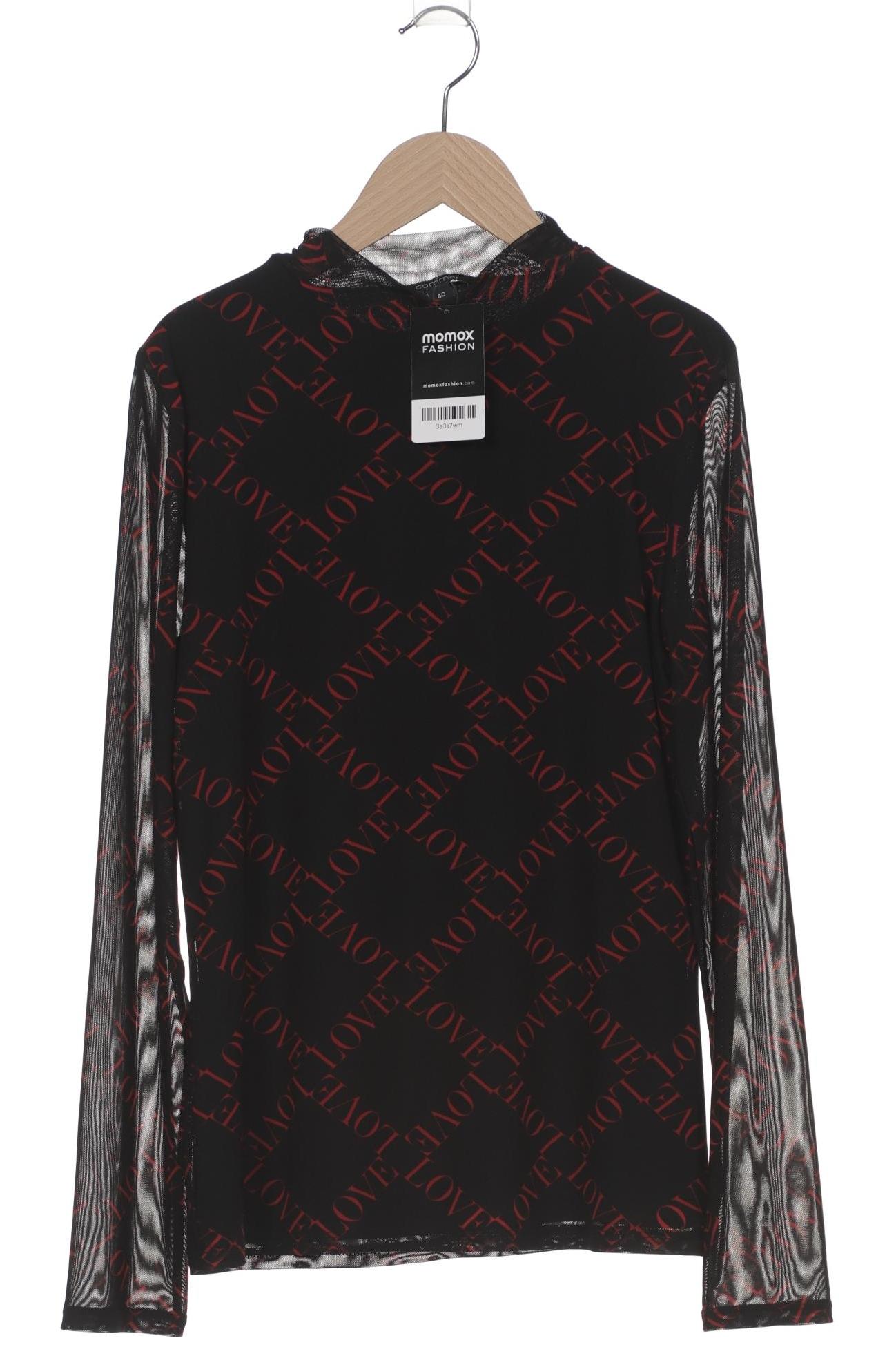 

Comma Damen Langarmshirt, schwarz, Gr. 40
