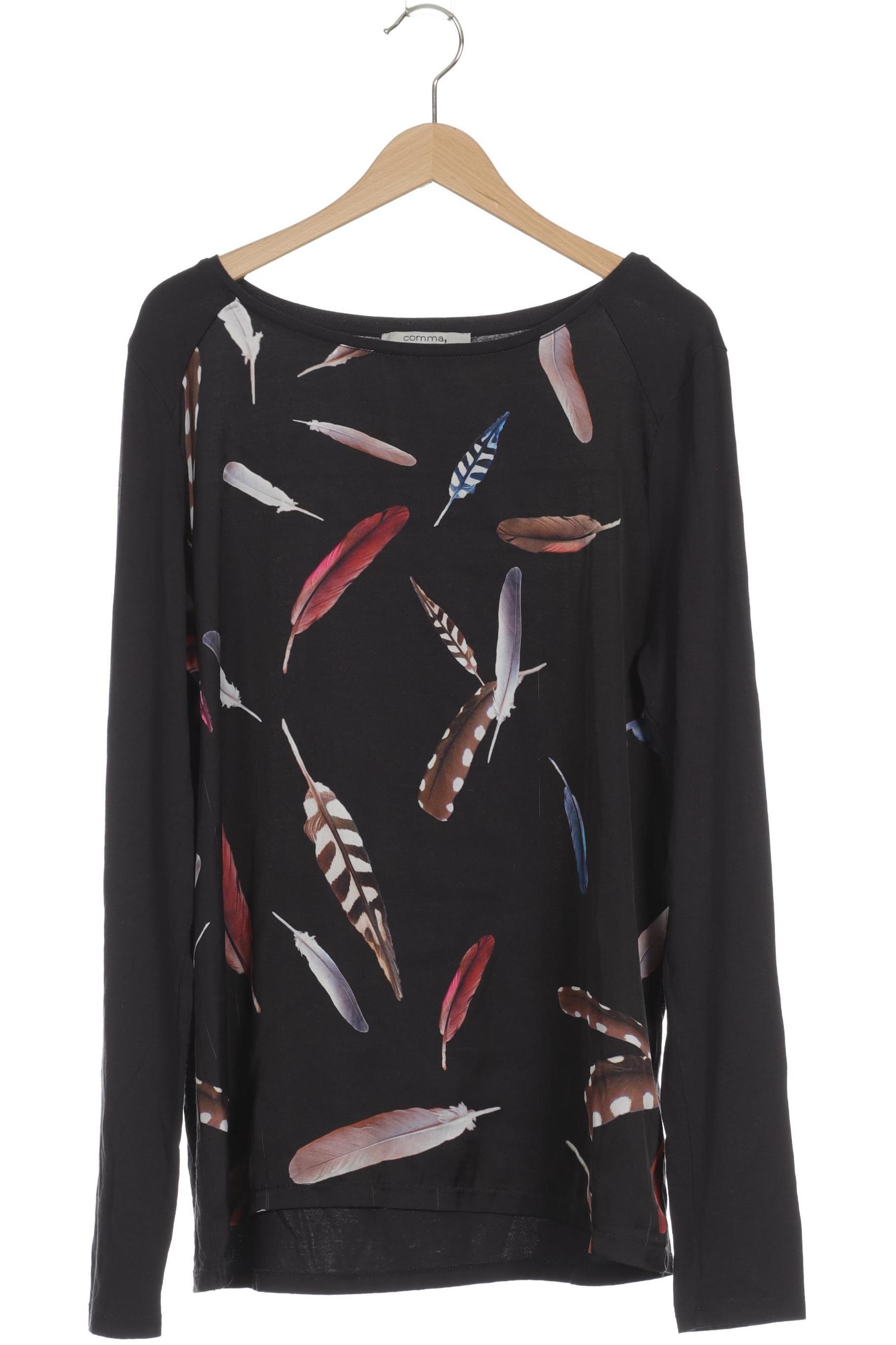 

Comma Damen Langarmshirt, schwarz, Gr. 40