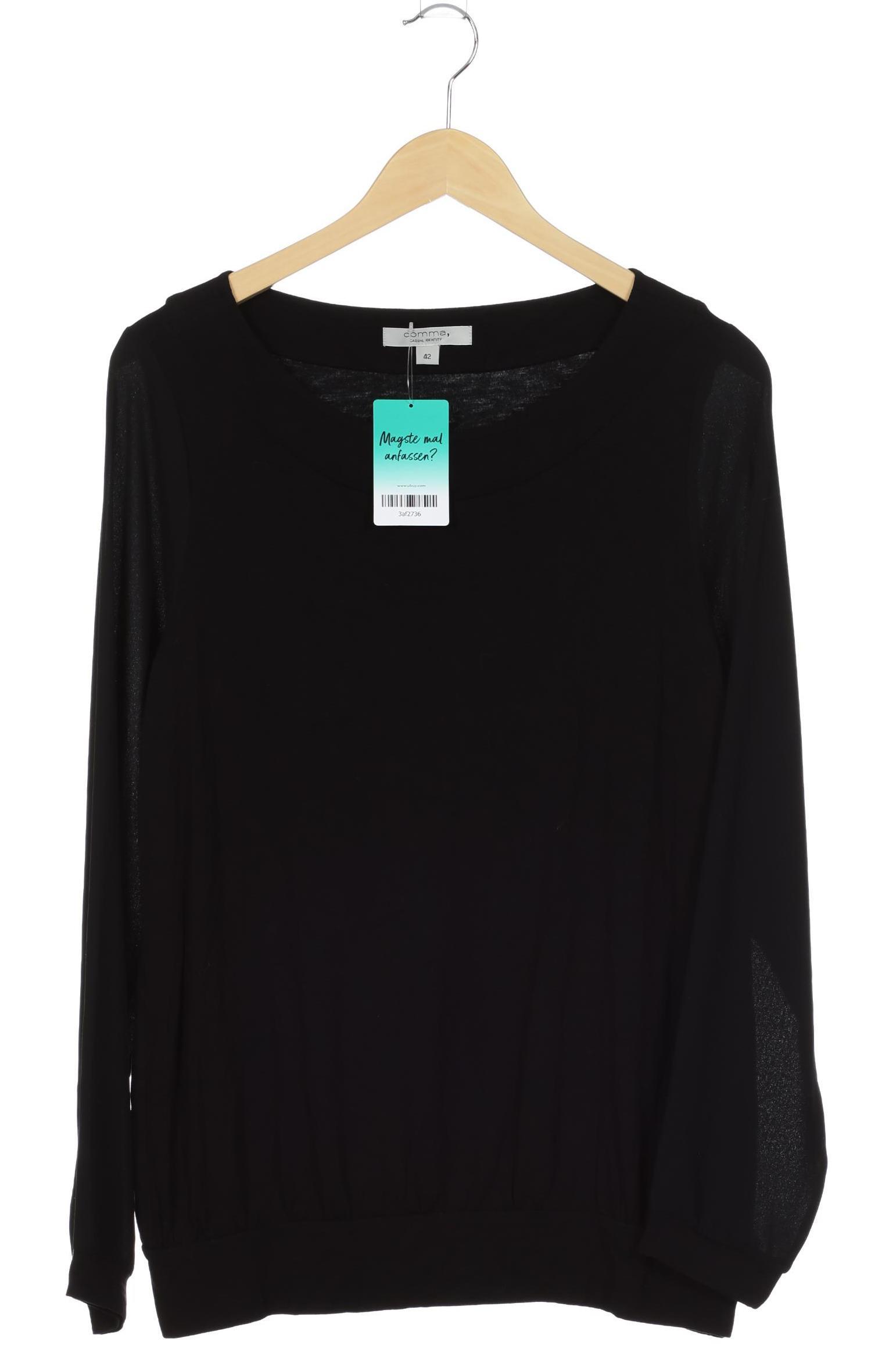 

Comma Damen Langarmshirt, schwarz, Gr. 42