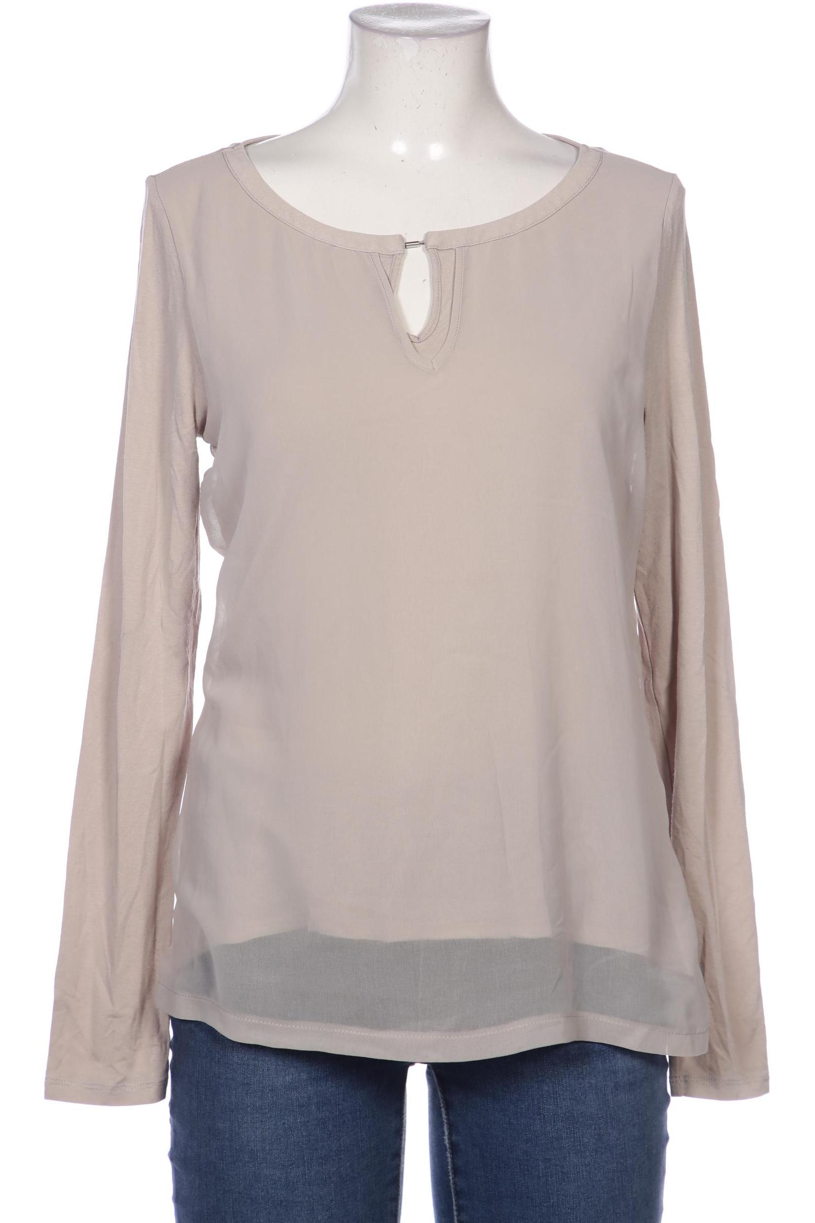 

Comma Damen Langarmshirt, beige, Gr. 38