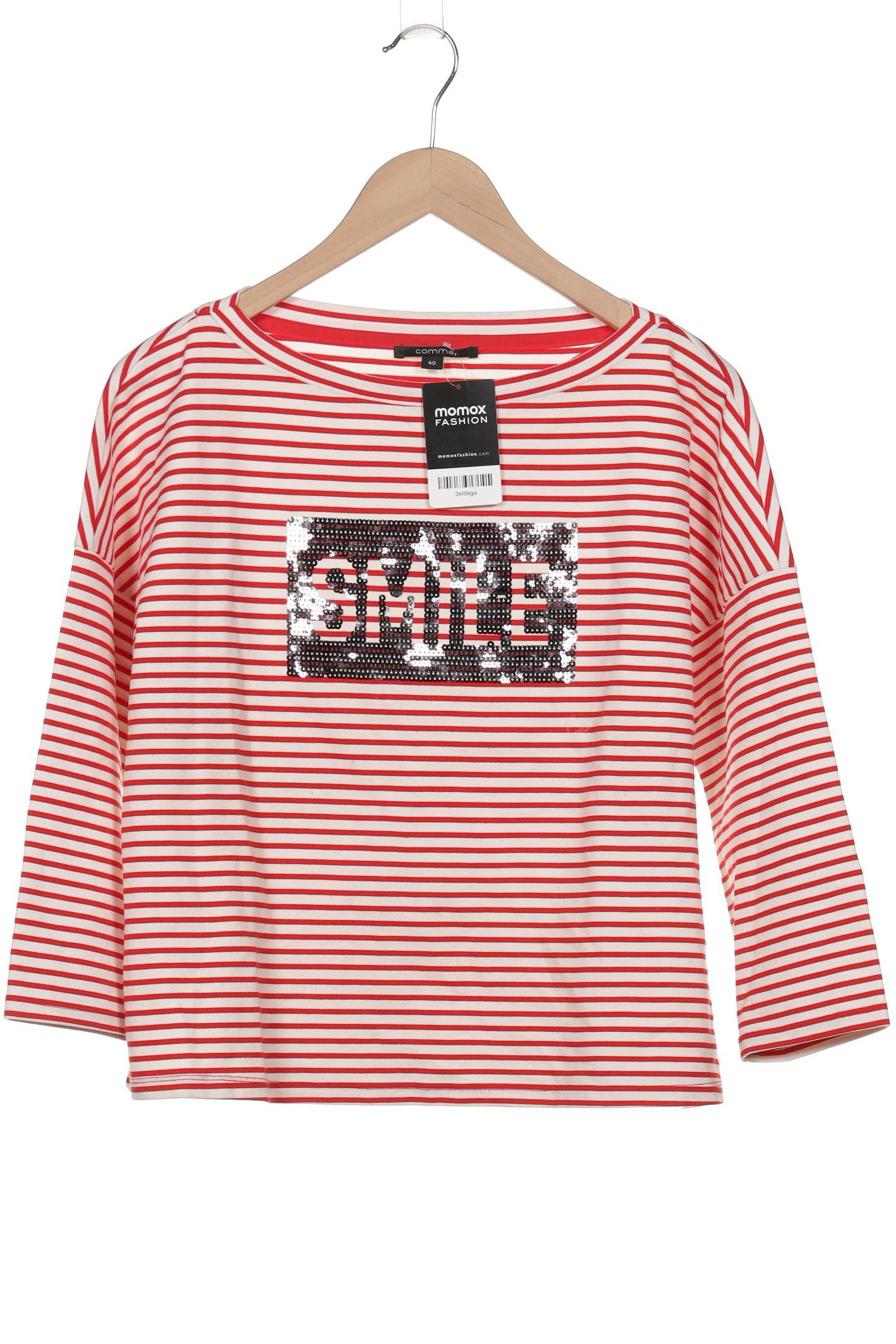

Comma Damen Langarmshirt, weiß, Gr. 40