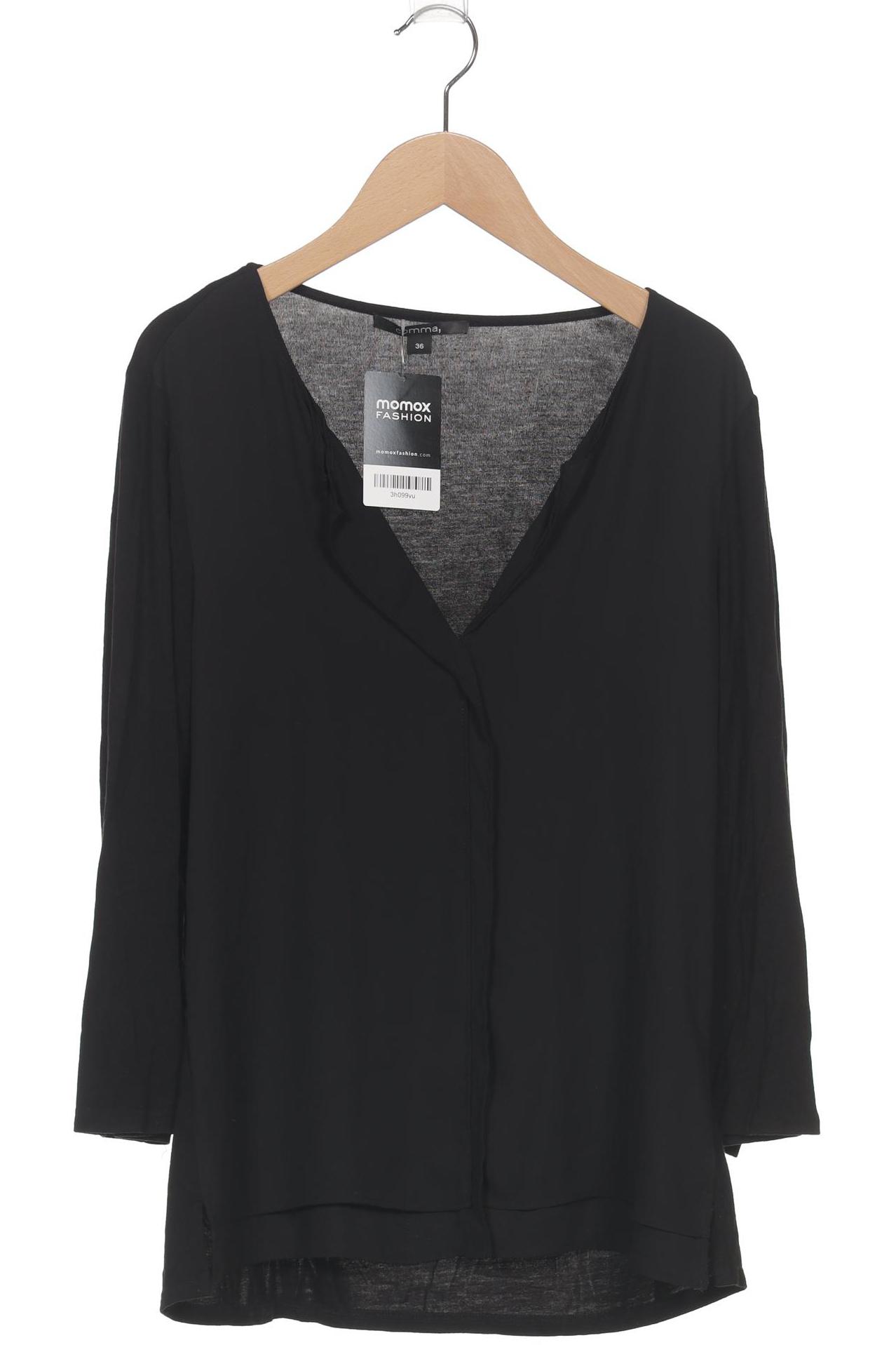 

Comma Damen Langarmshirt, schwarz, Gr. 36