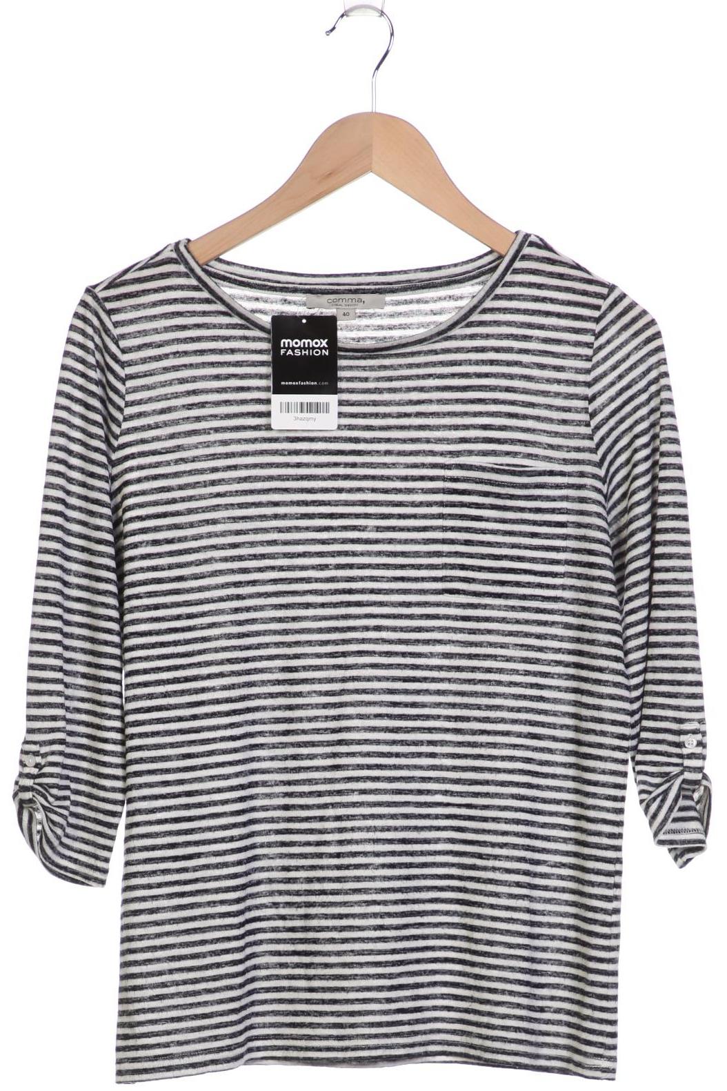 

Comma Damen Langarmshirt, schwarz, Gr. 40