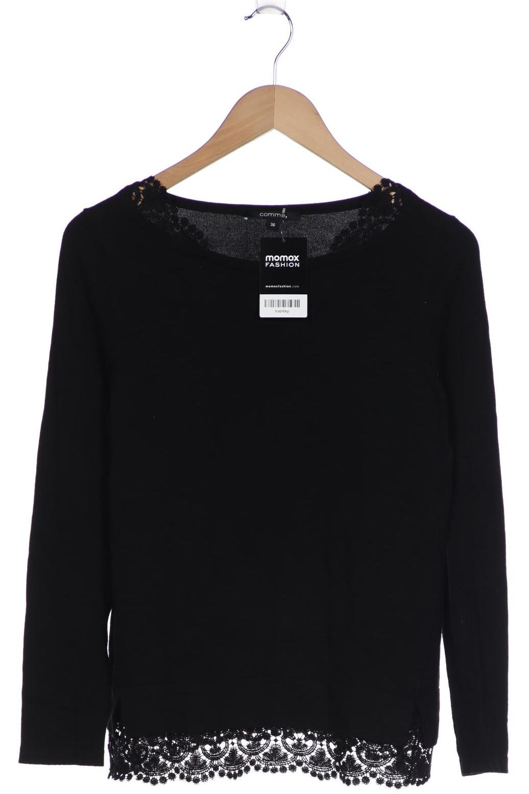 

Comma Damen Langarmshirt, schwarz