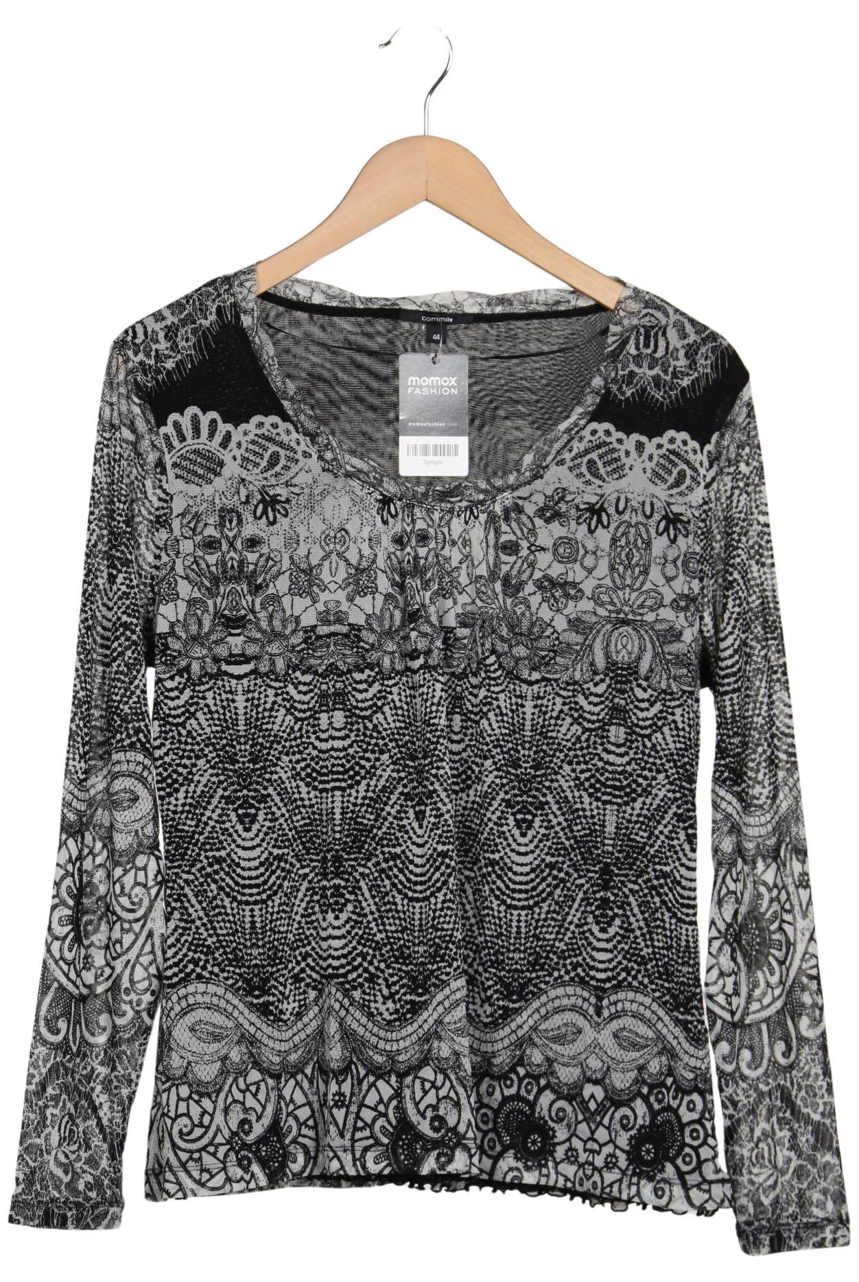 

Comma Damen Langarmshirt, grau, Gr. 44