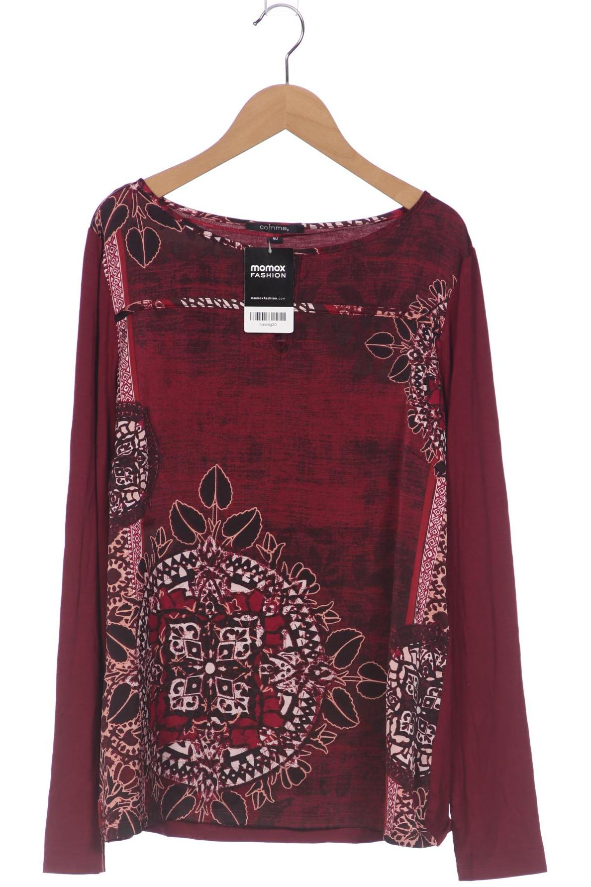 

Comma Damen Langarmshirt, bordeaux, Gr. 40