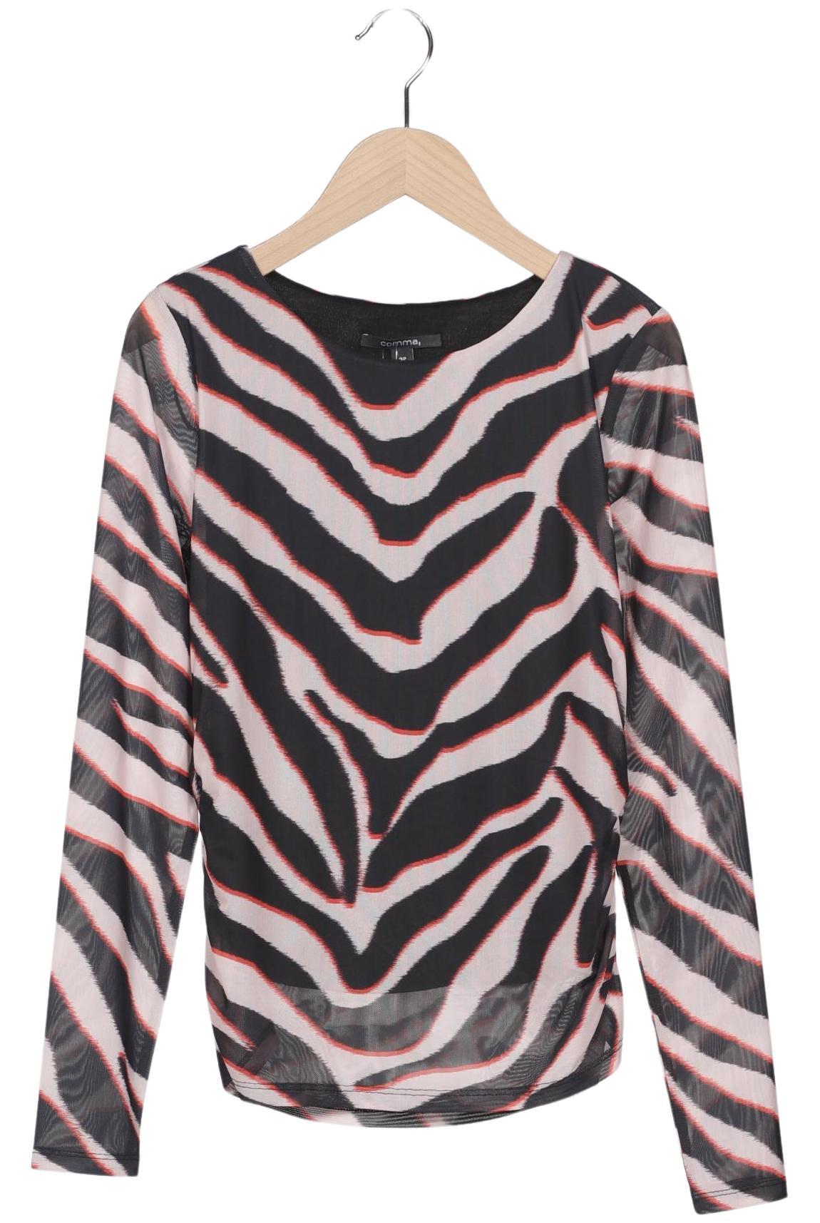

Comma Damen Langarmshirt, mehrfarbig, Gr. 32