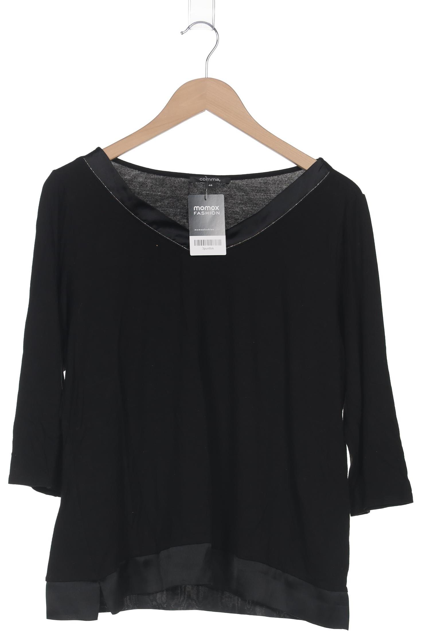 

Comma Damen Langarmshirt, schwarz
