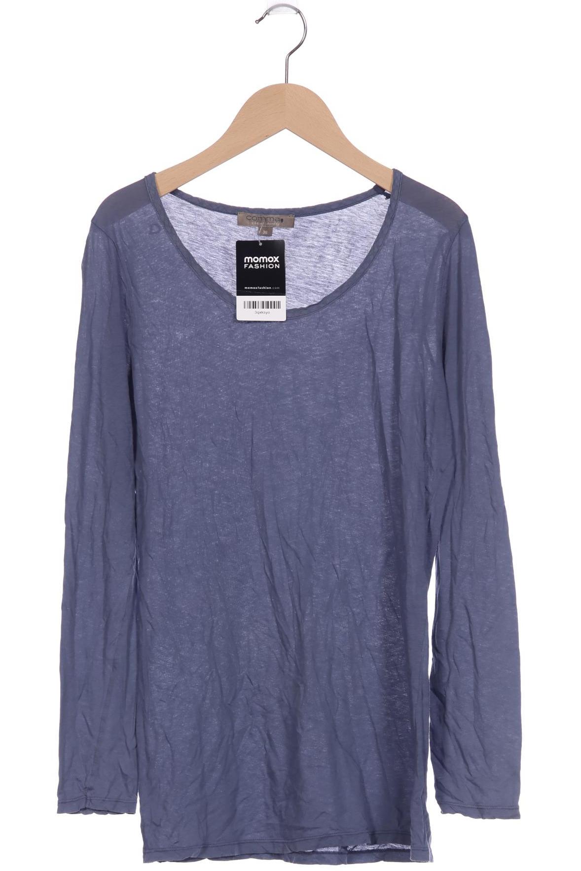 

Comma Damen Langarmshirt, blau, Gr. 36