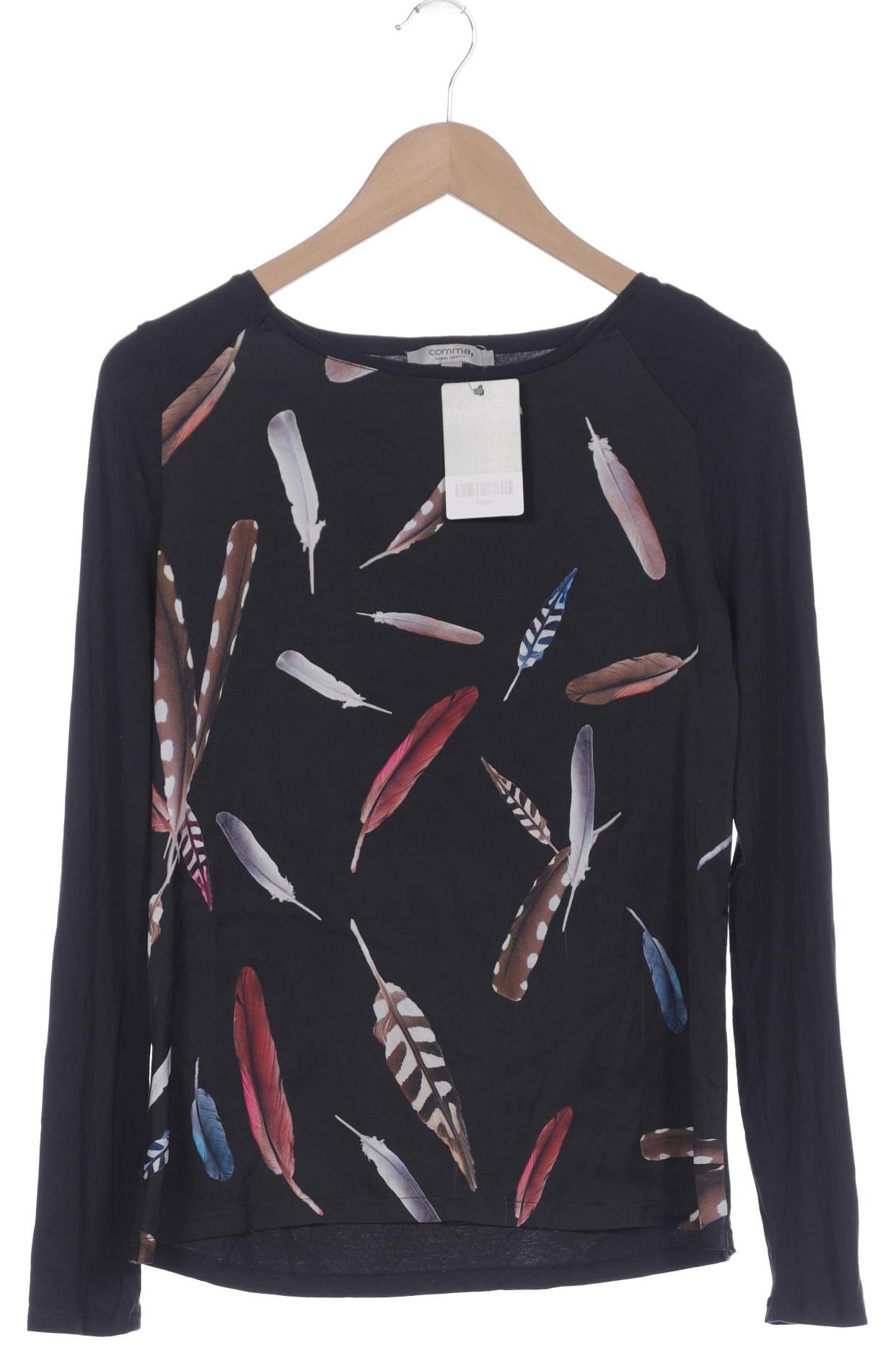 

Comma Damen Langarmshirt, marineblau, Gr. 36