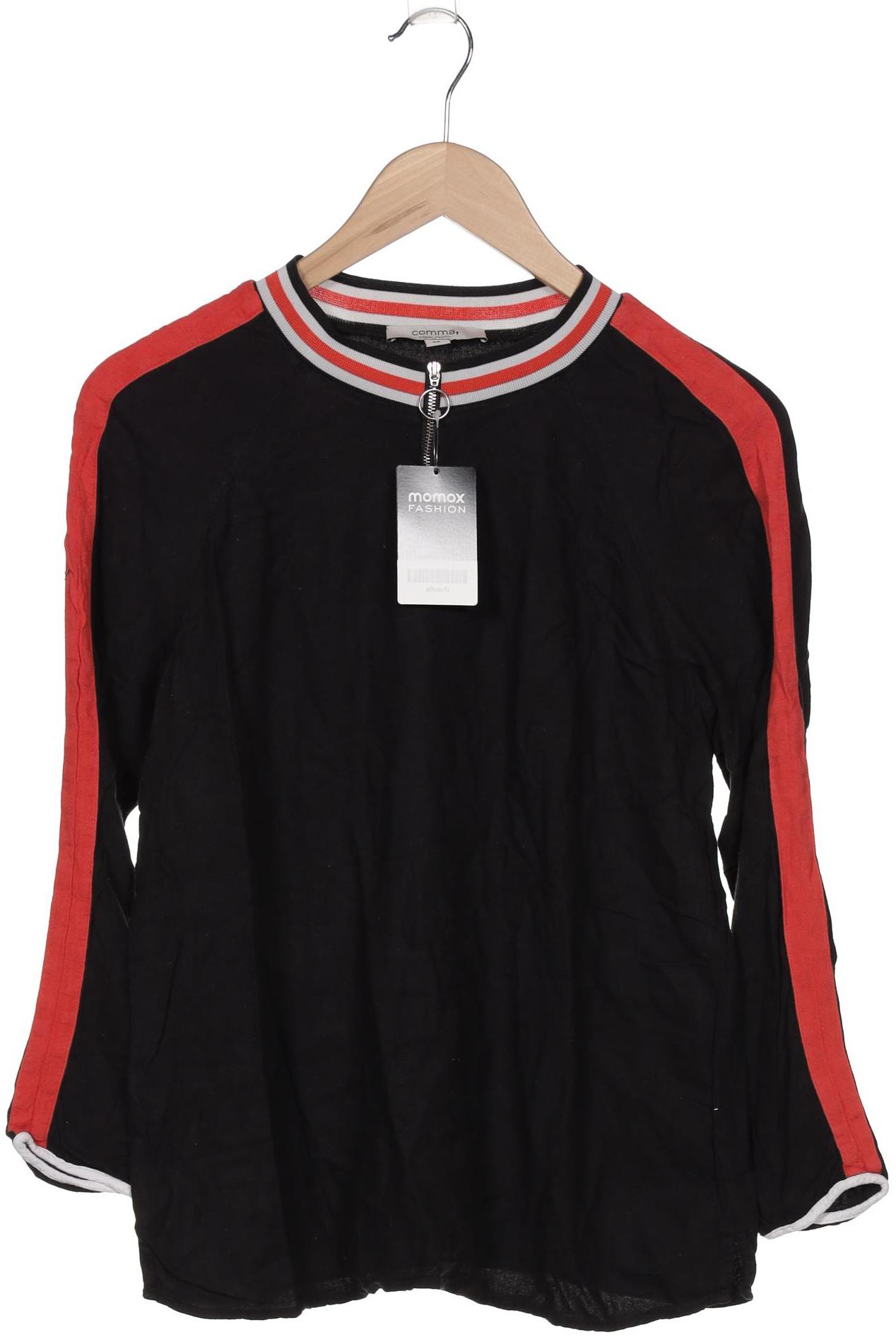 

Comma Damen Langarmshirt, schwarz, Gr. 38
