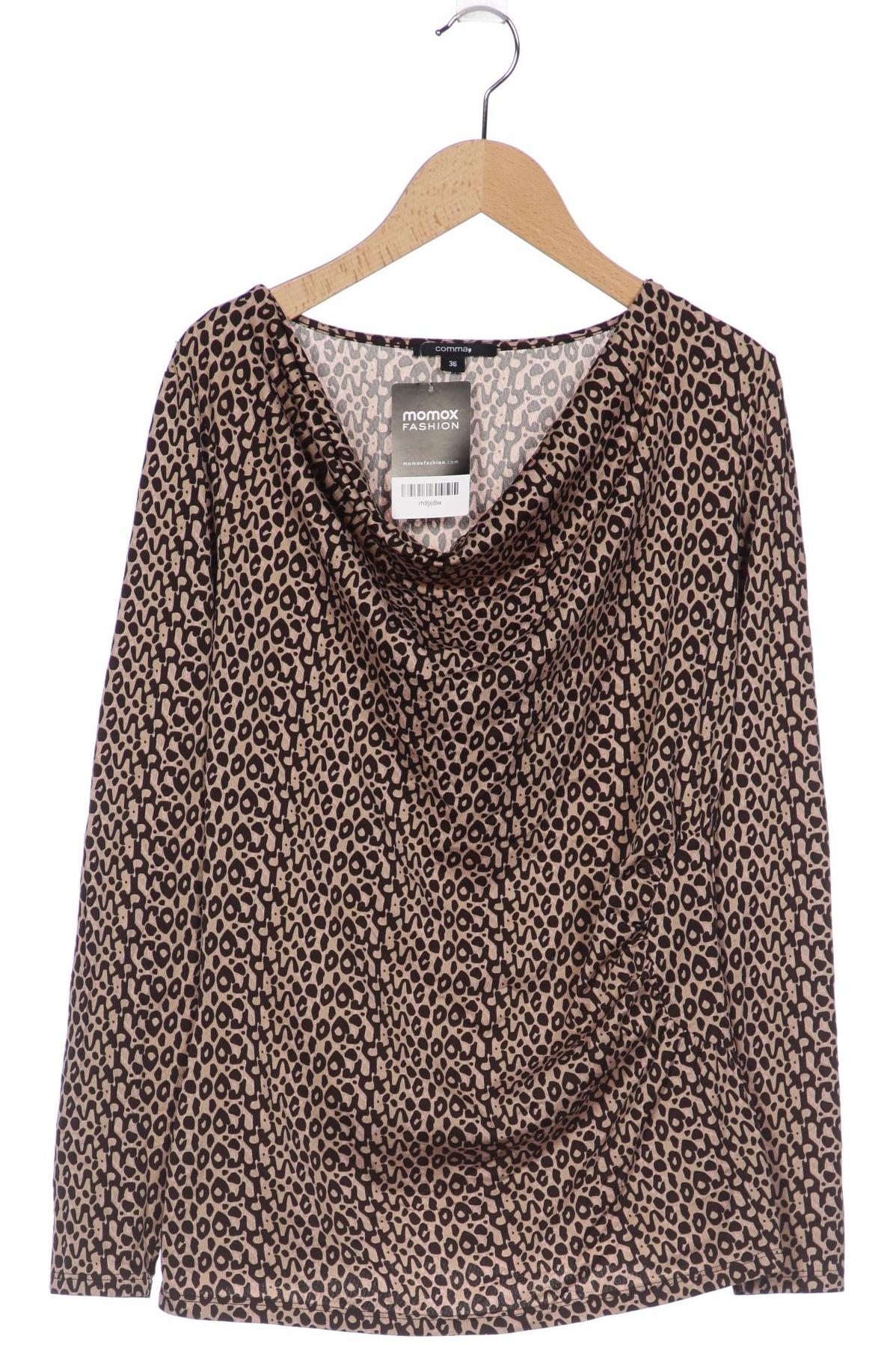 

Comma Damen Langarmshirt, beige, Gr. 36