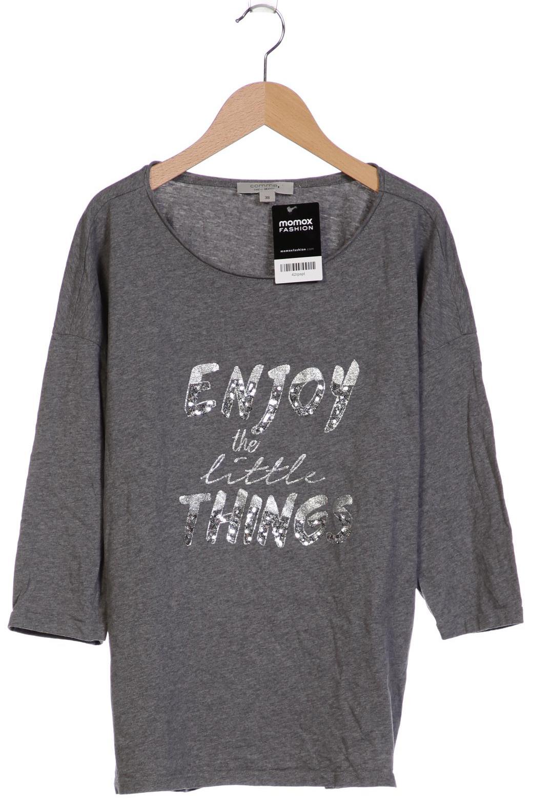 

Comma Damen Langarmshirt, grau, Gr. 38