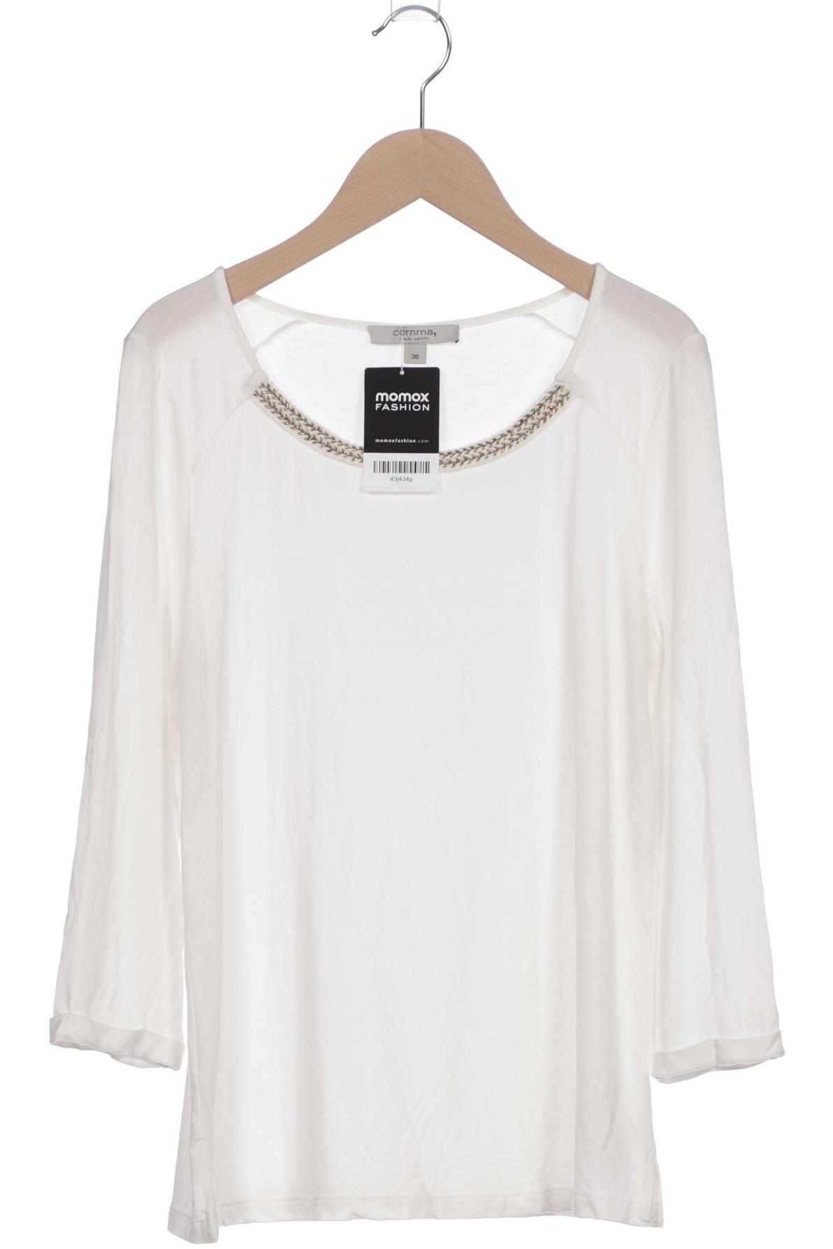 

Comma Damen Langarmshirt, cremeweiß, Gr. 36