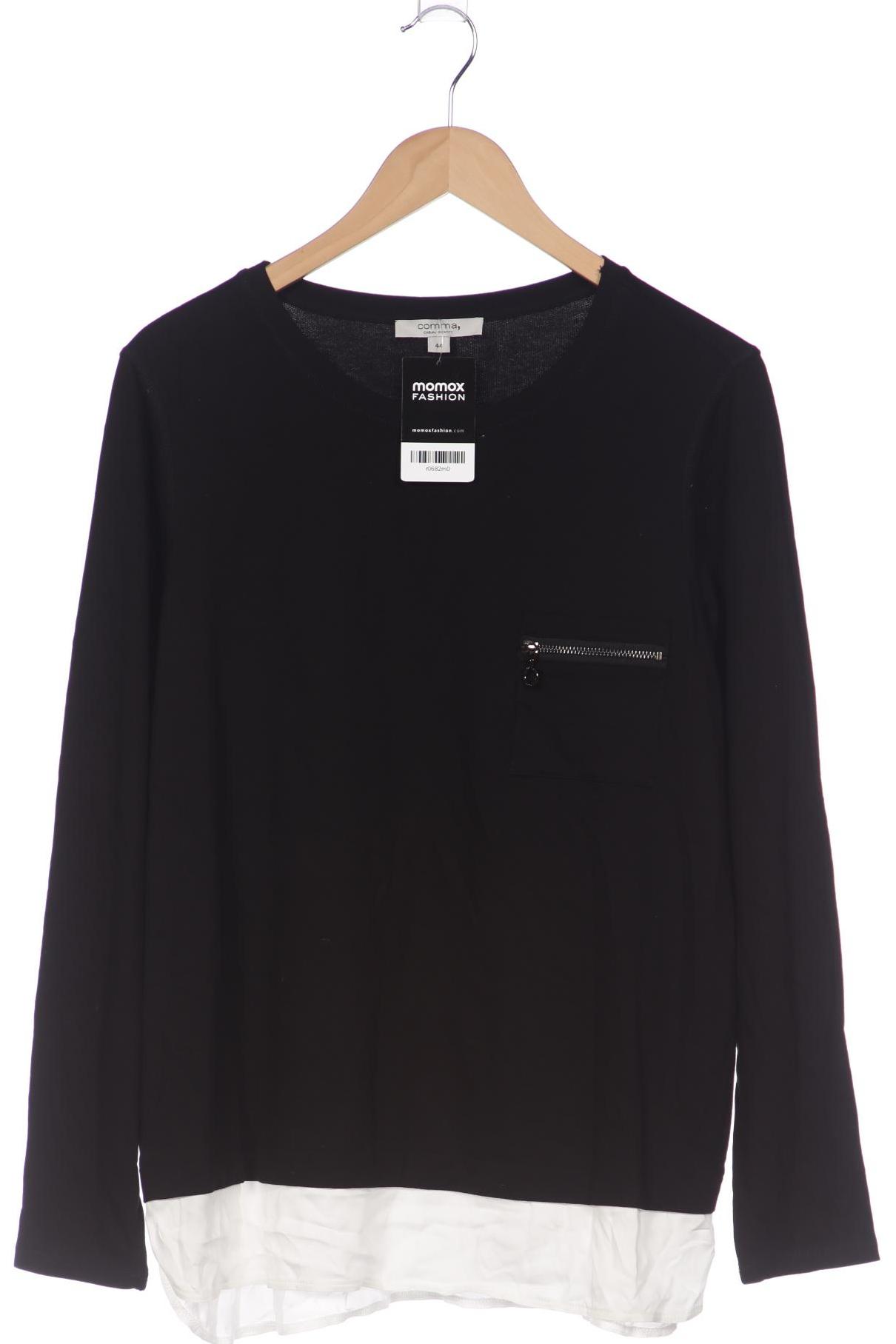 

Comma Damen Langarmshirt, schwarz, Gr. 44