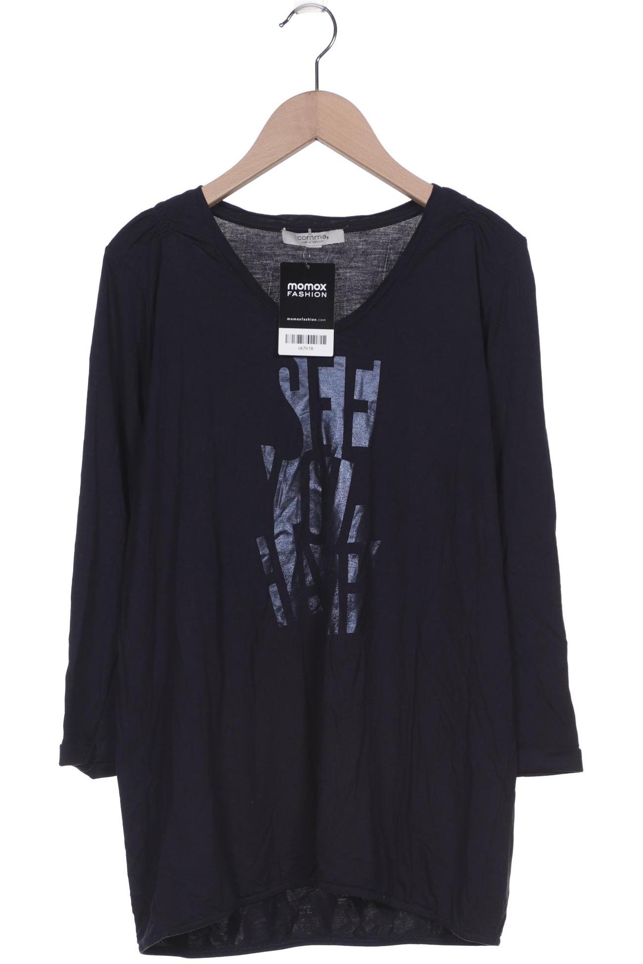 

Comma Damen Langarmshirt, marineblau