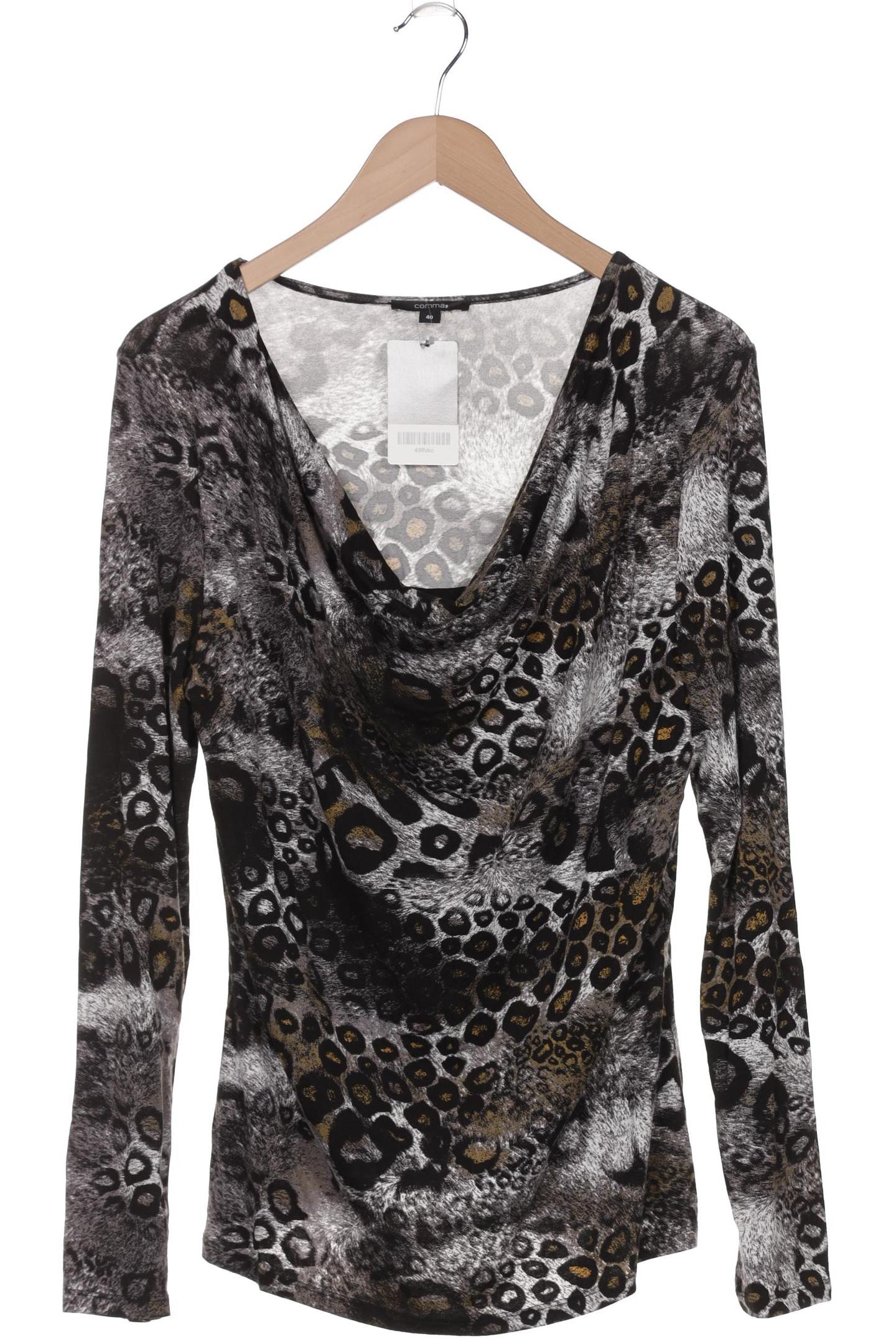 

Comma Damen Langarmshirt, grau, Gr. 40