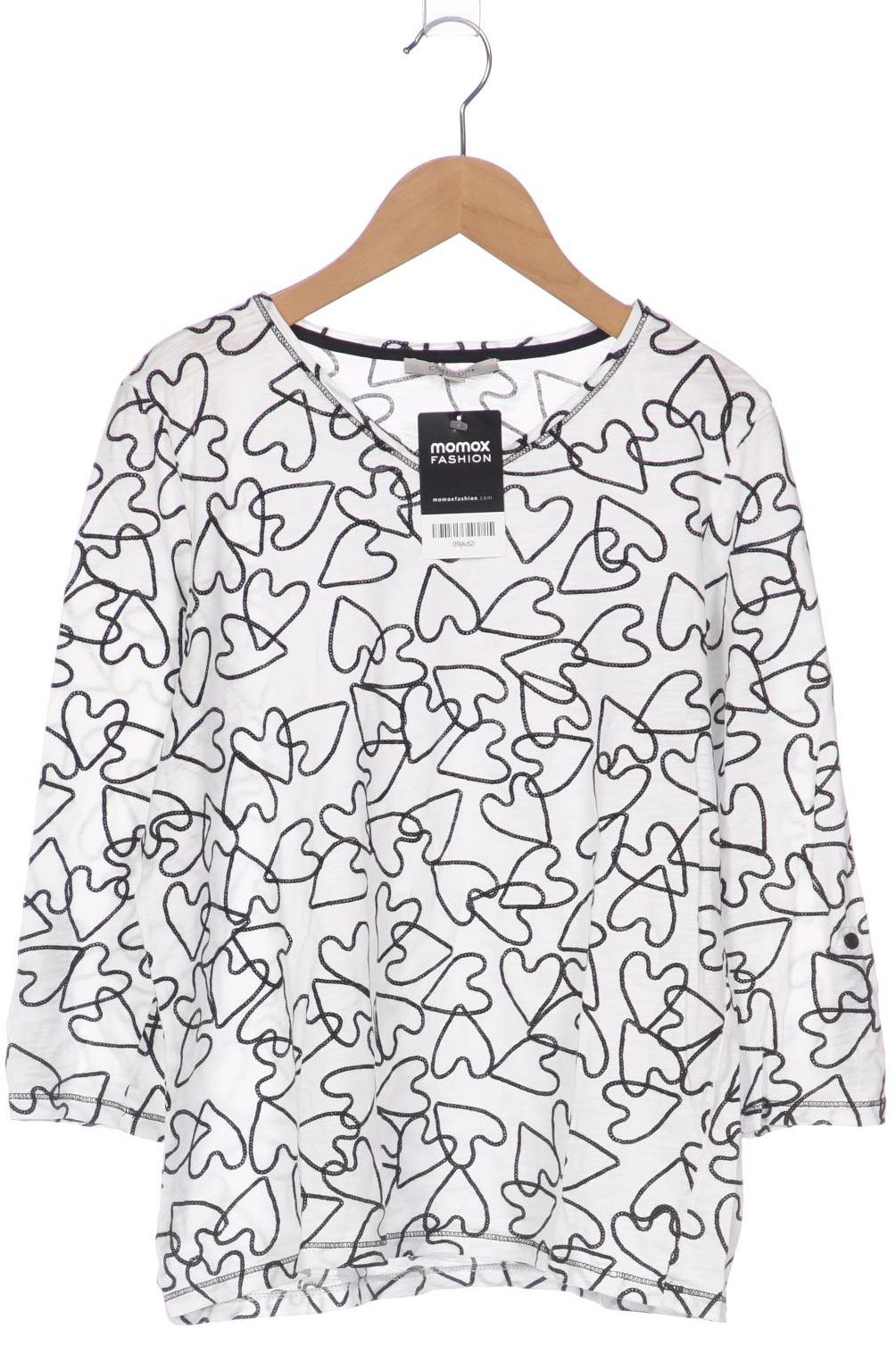 

Comma Damen Langarmshirt, weiß, Gr. 36