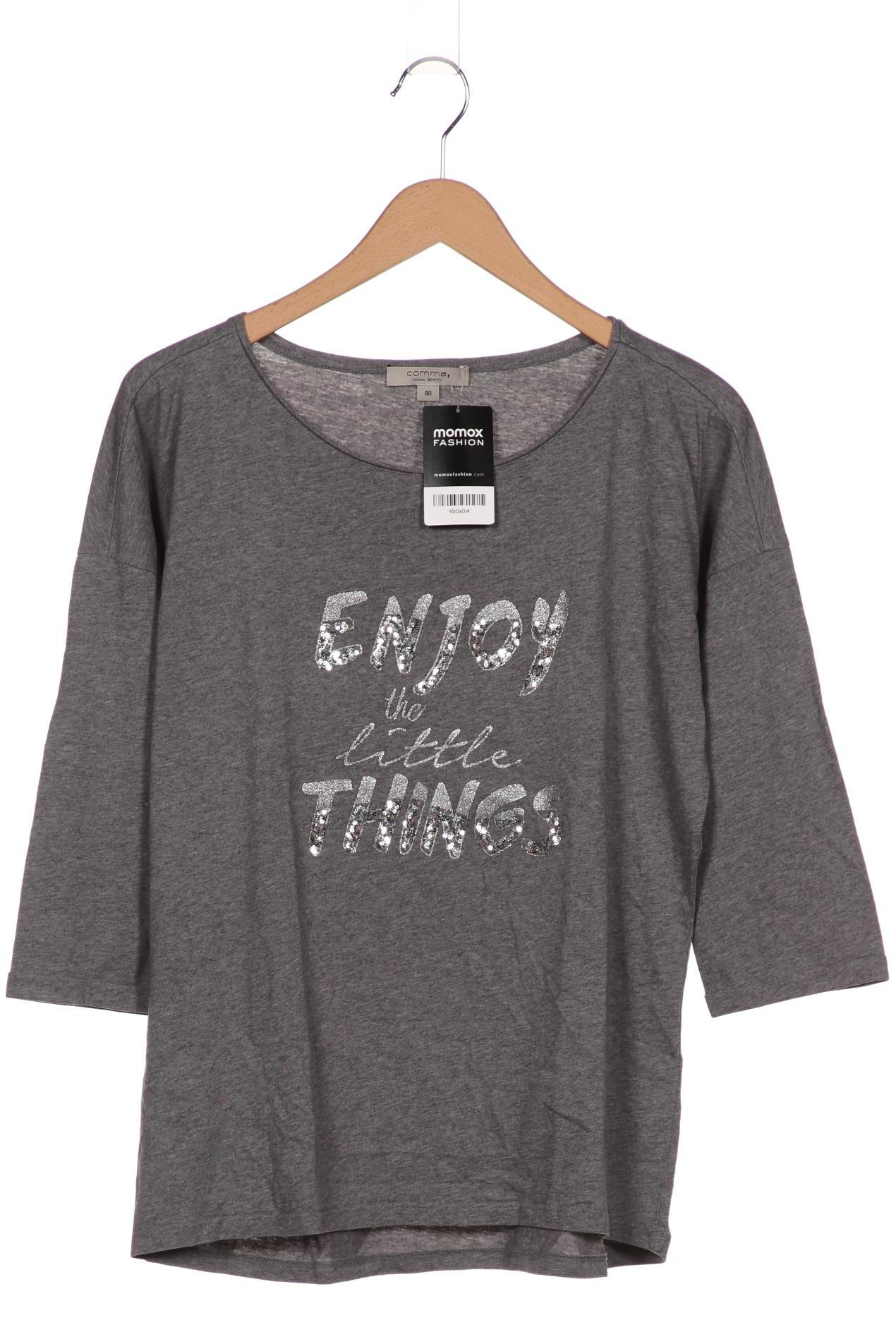 

Comma Damen Langarmshirt, grau, Gr. 40