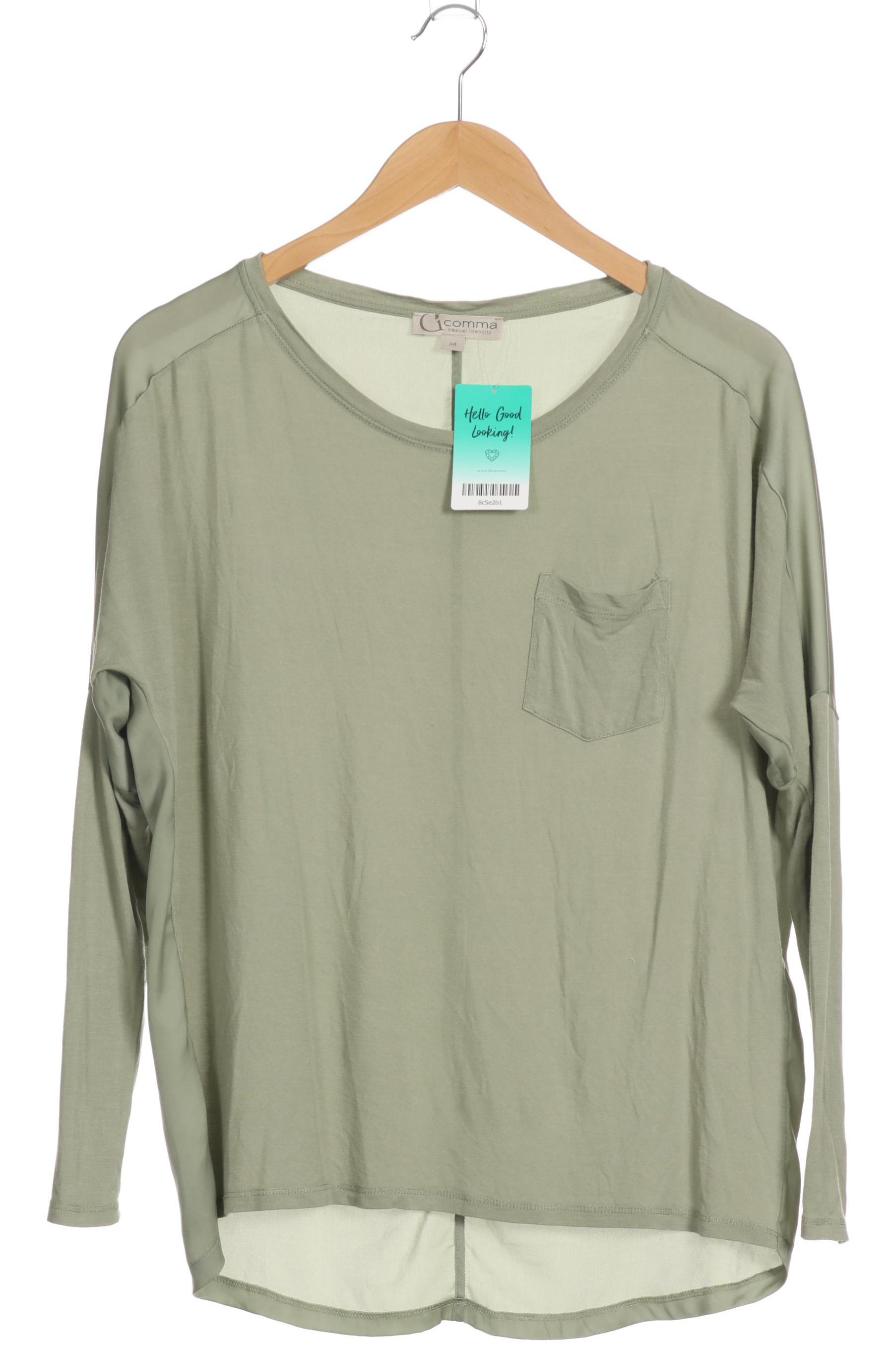 

Comma Damen Langarmshirt, grün, Gr. 34