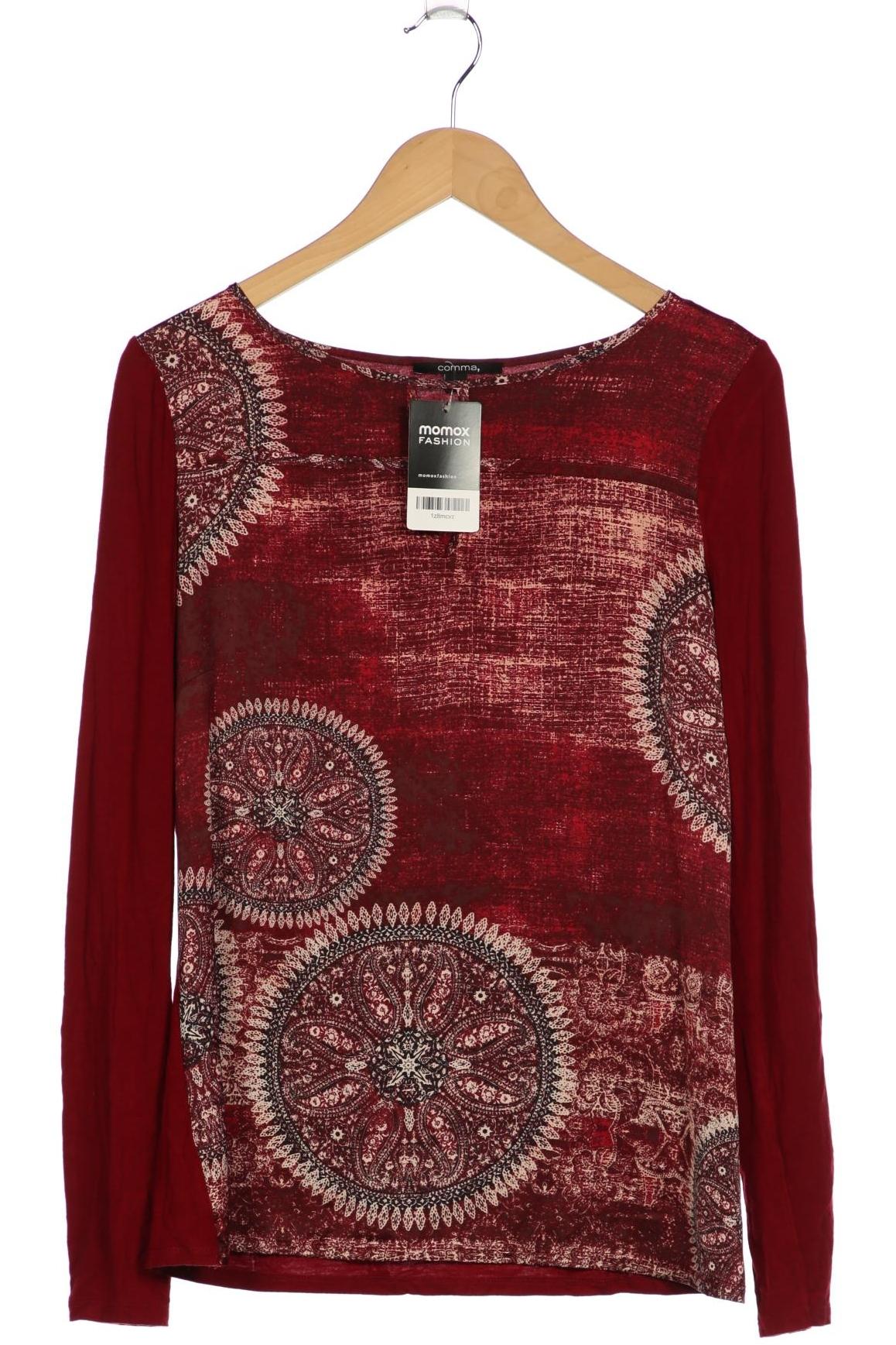 

Comma Damen Langarmshirt, bordeaux, Gr. 38