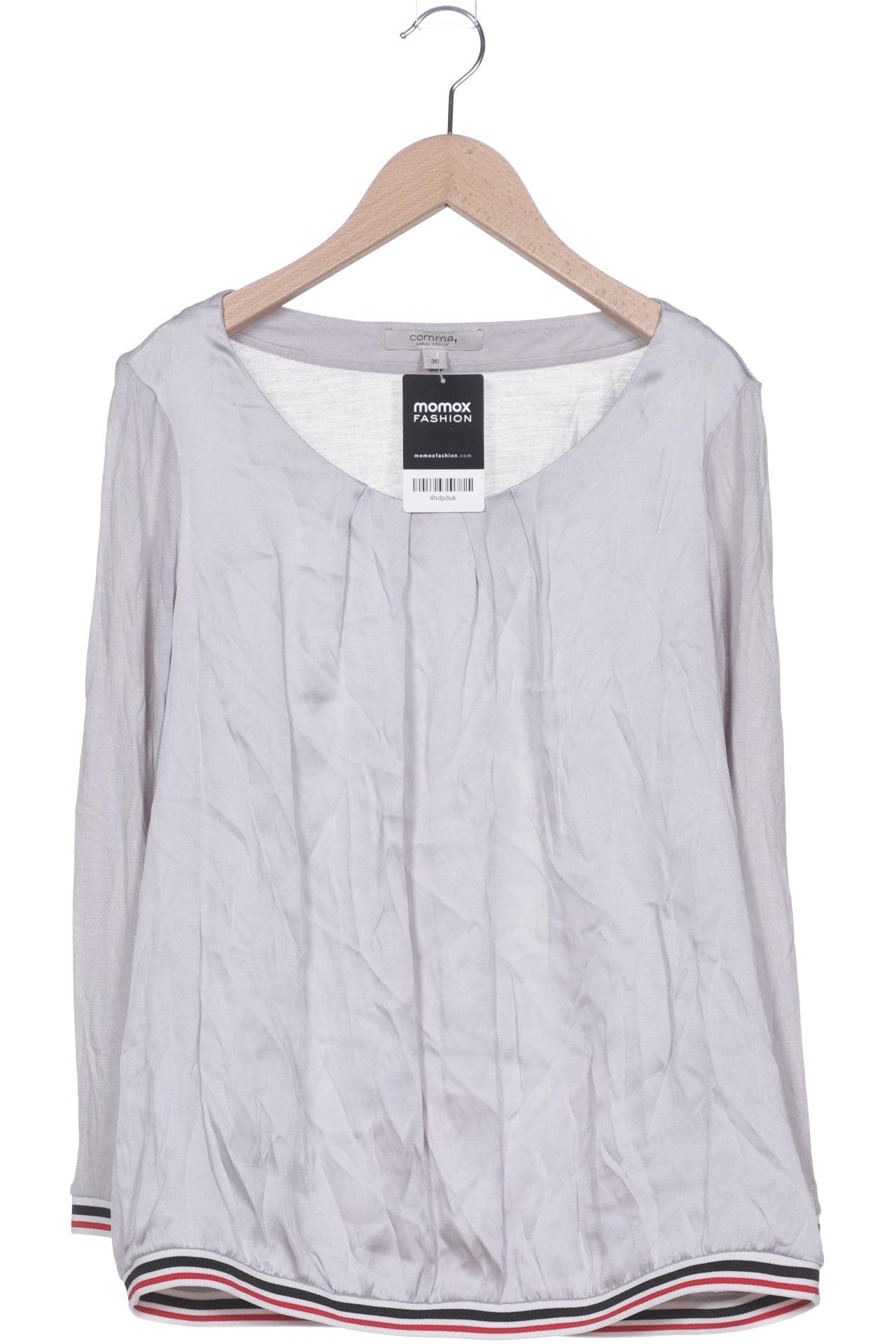 

Comma Damen Langarmshirt, grau, Gr. 38
