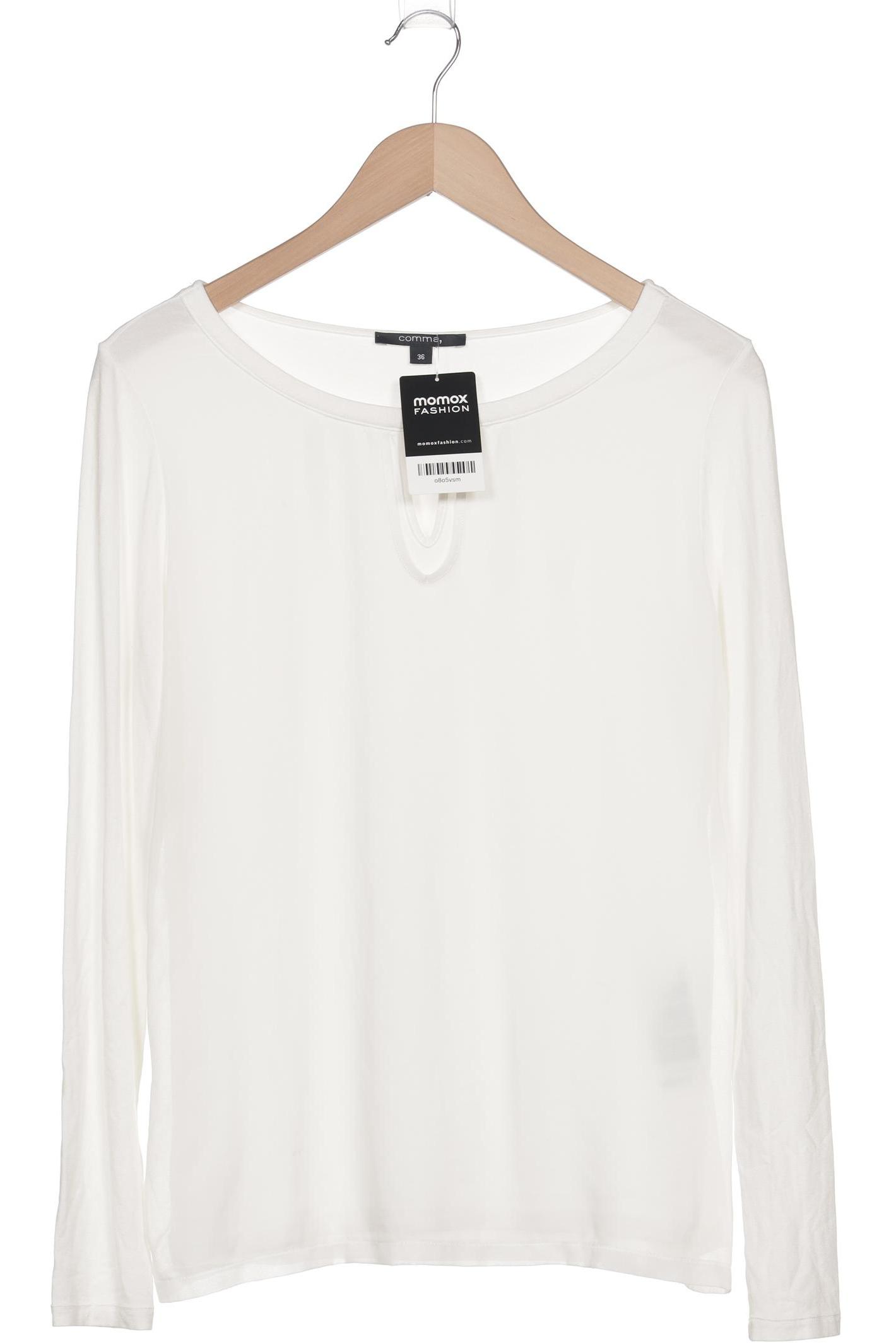 

Comma Damen Langarmshirt, cremeweiß, Gr. 36