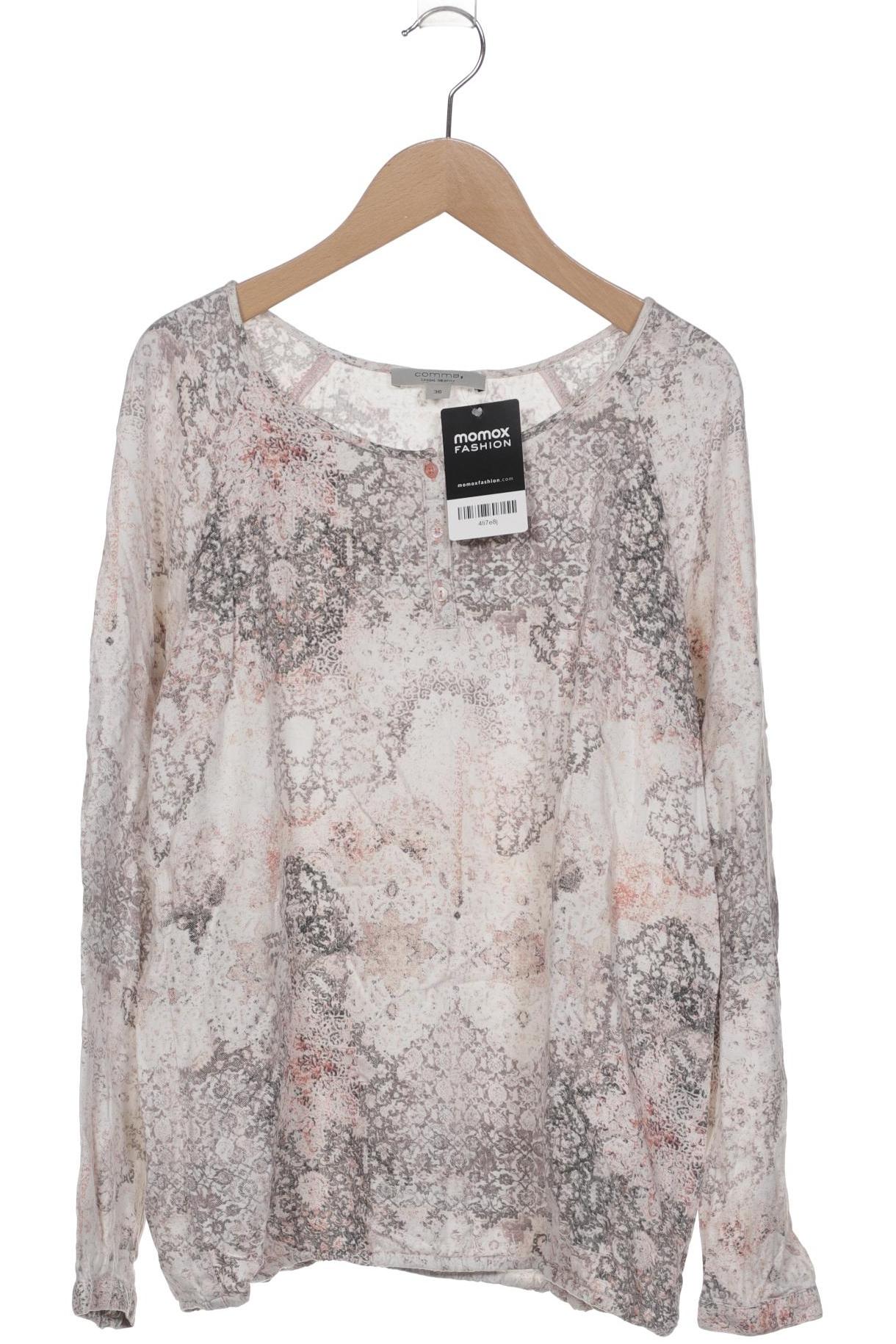 

Comma Damen Langarmshirt, beige, Gr. 36