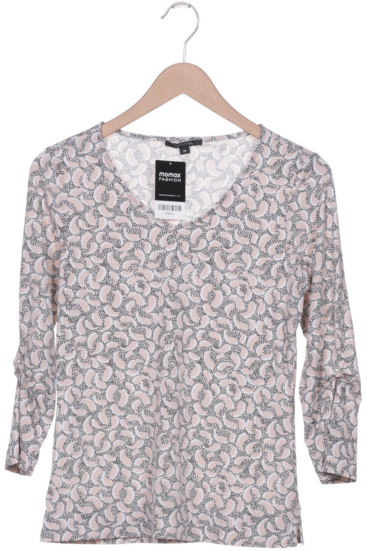 

Comma Damen Langarmshirt, beige, Gr. 36