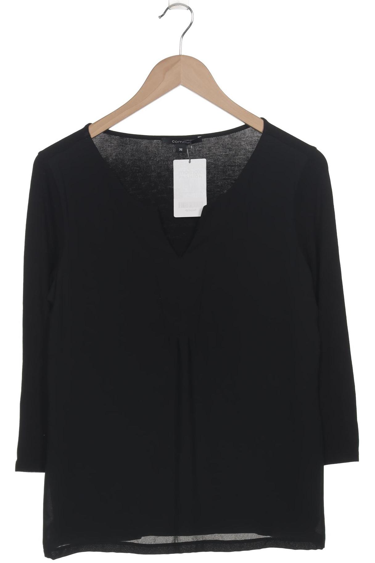 

Comma Damen Langarmshirt, schwarz, Gr. 36