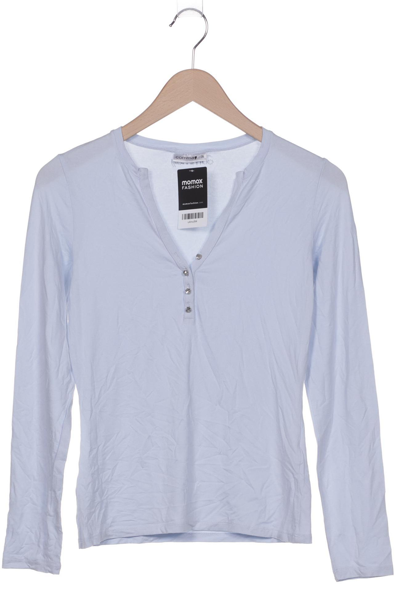 

Comma Damen Langarmshirt, hellblau, Gr. 36