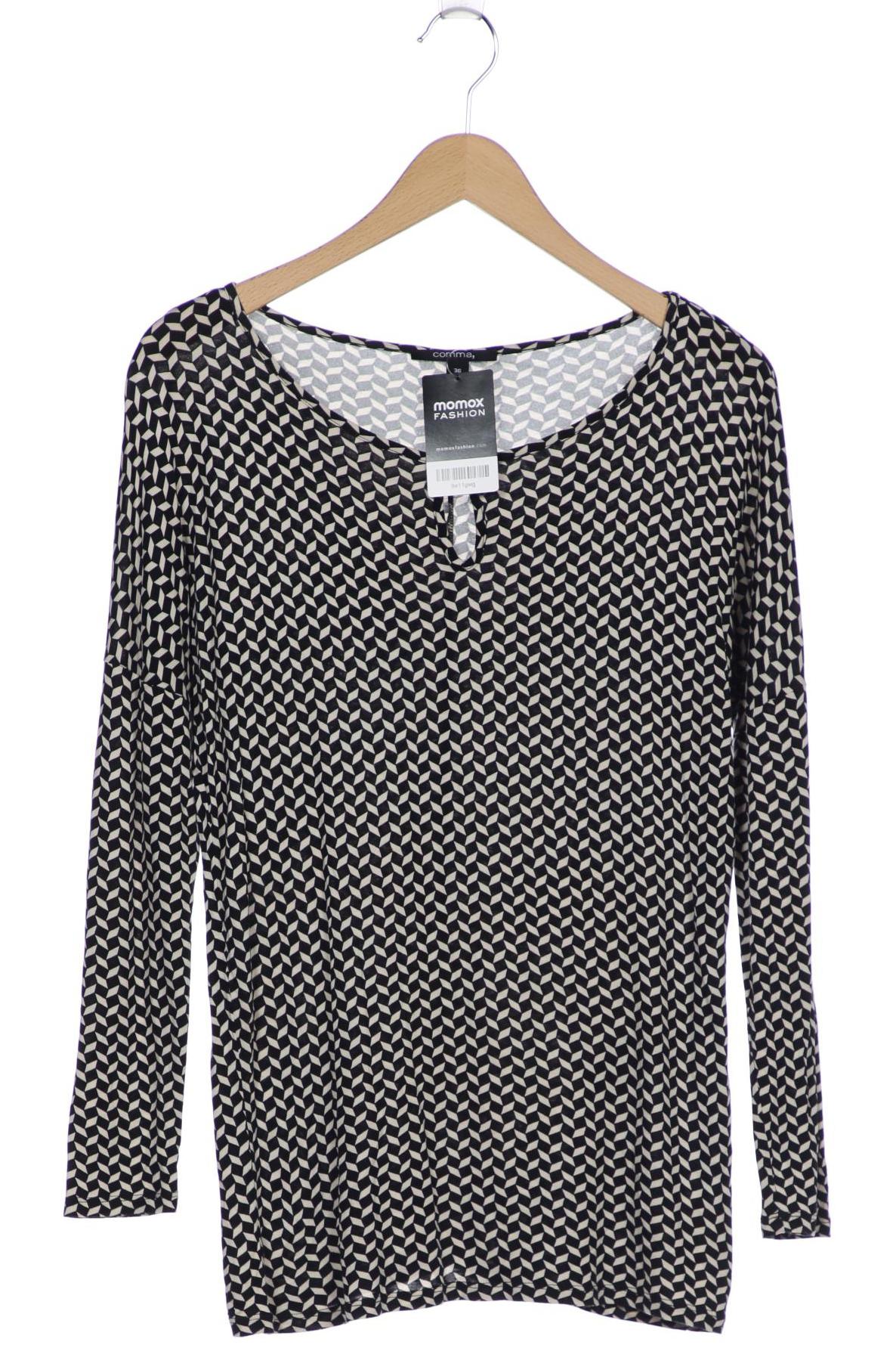 

Comma Damen Langarmshirt, schwarz, Gr. 36
