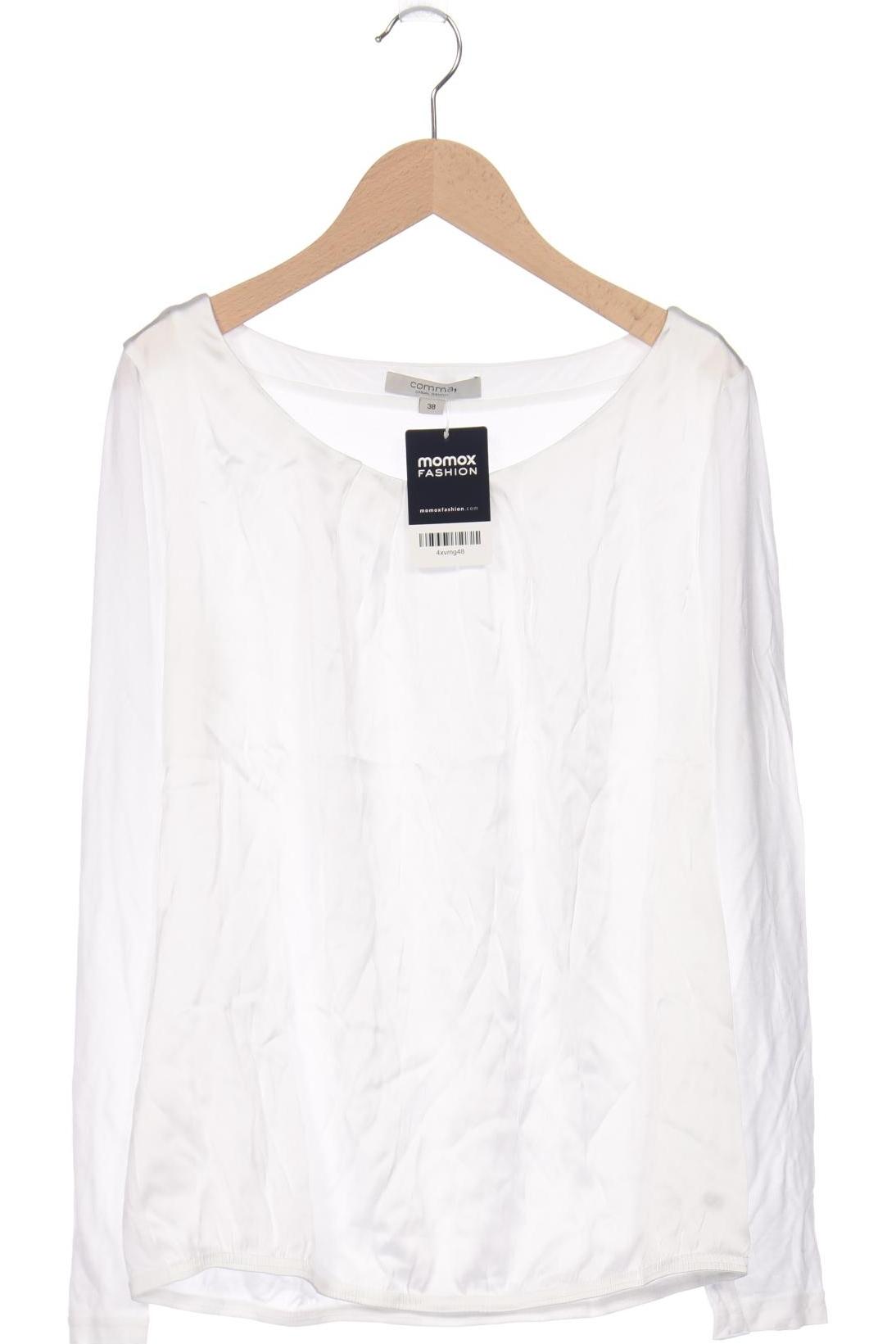 

Comma Damen Langarmshirt, weiß, Gr. 38