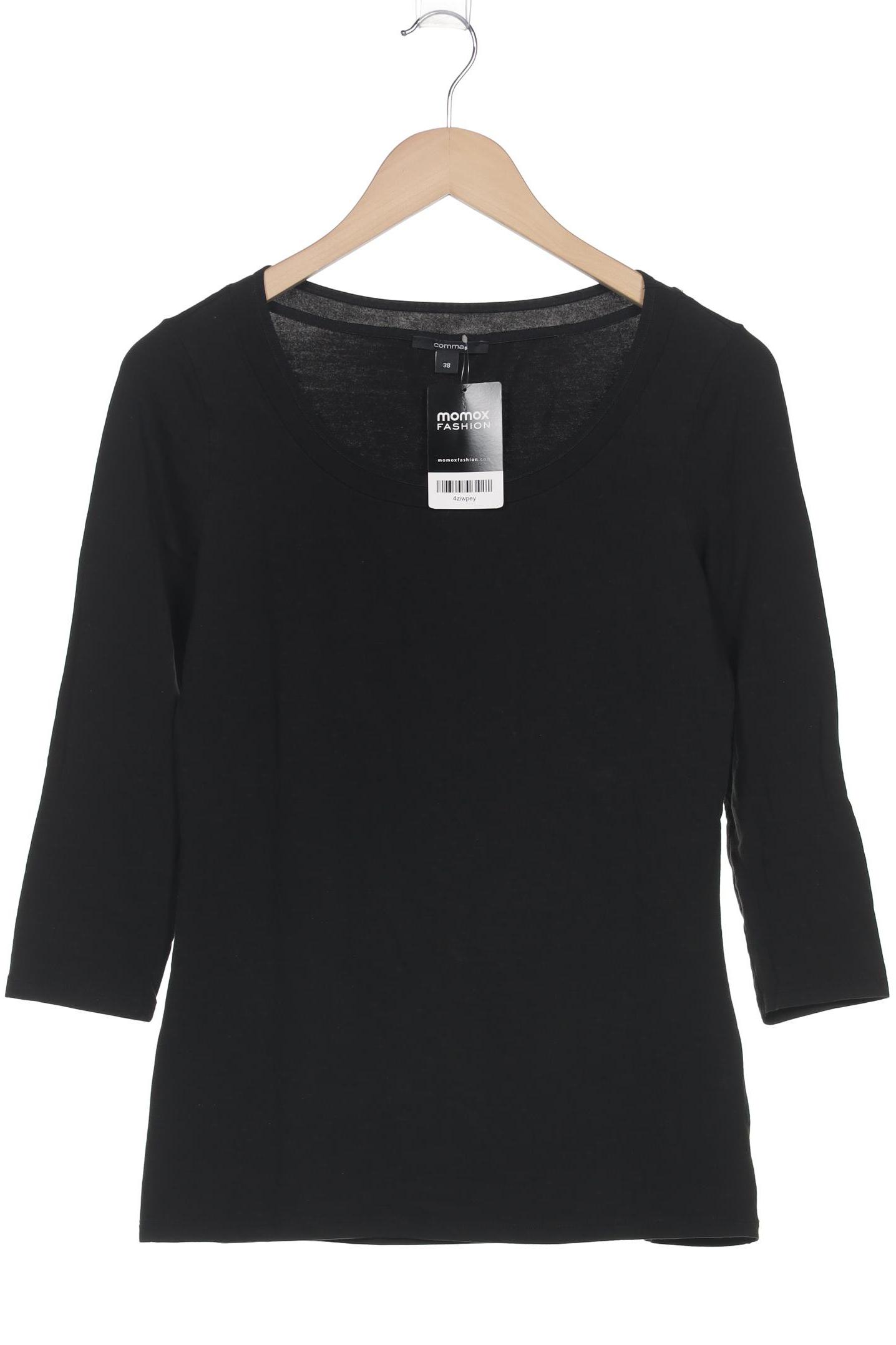 

Comma Damen Langarmshirt, schwarz, Gr. 38