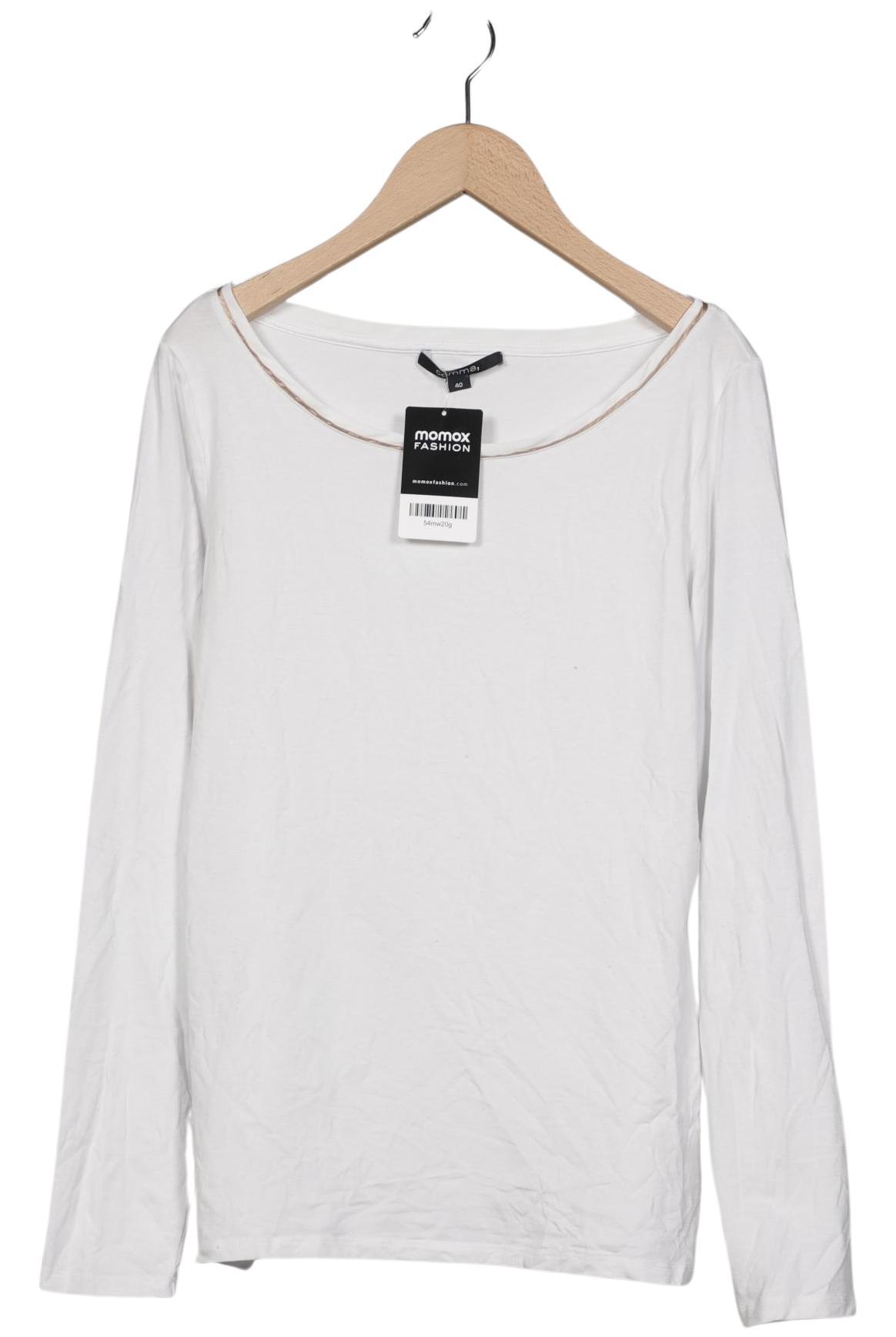 

Comma Damen Langarmshirt, weiß, Gr. 40