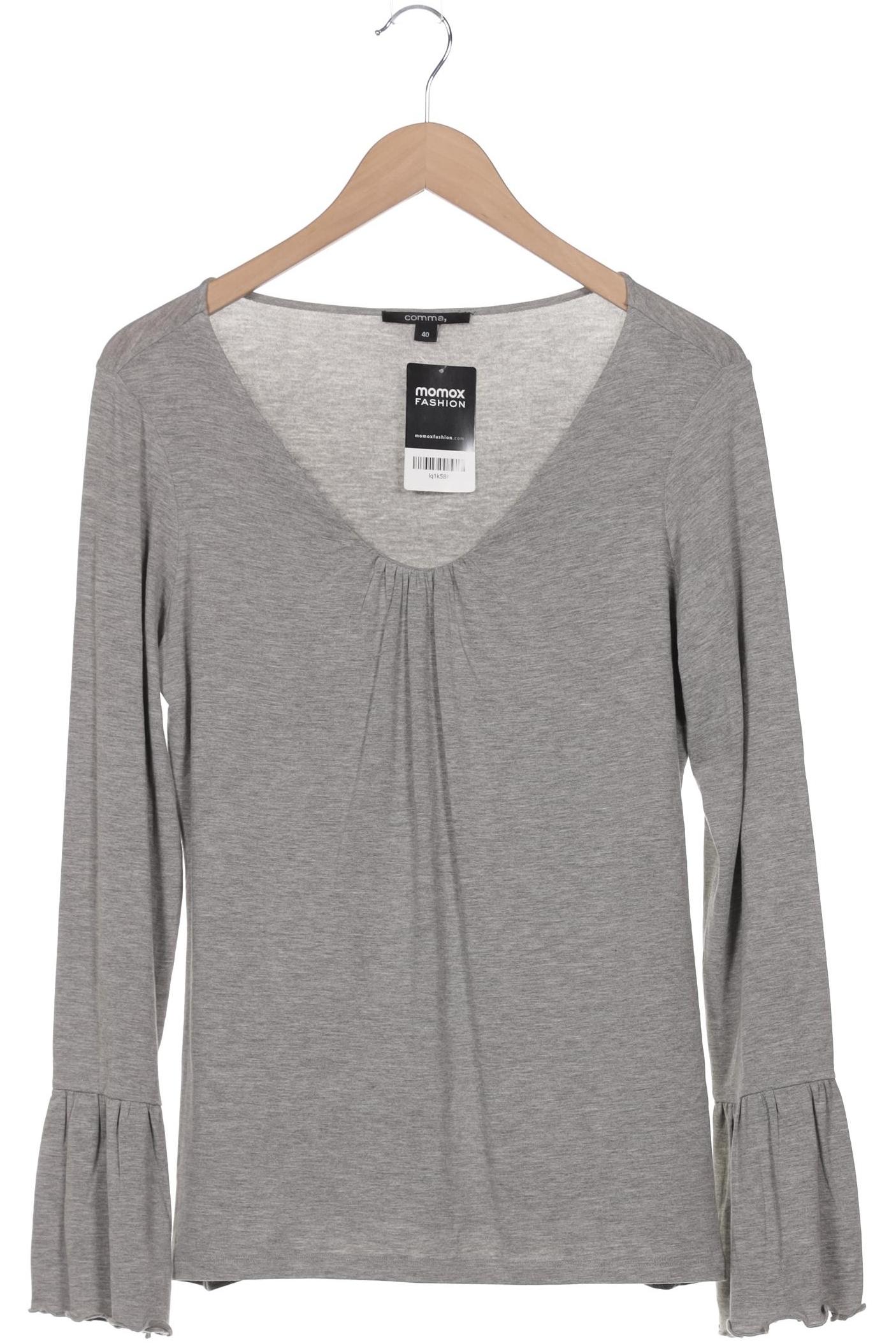 

Comma Damen Langarmshirt, grau, Gr. 40