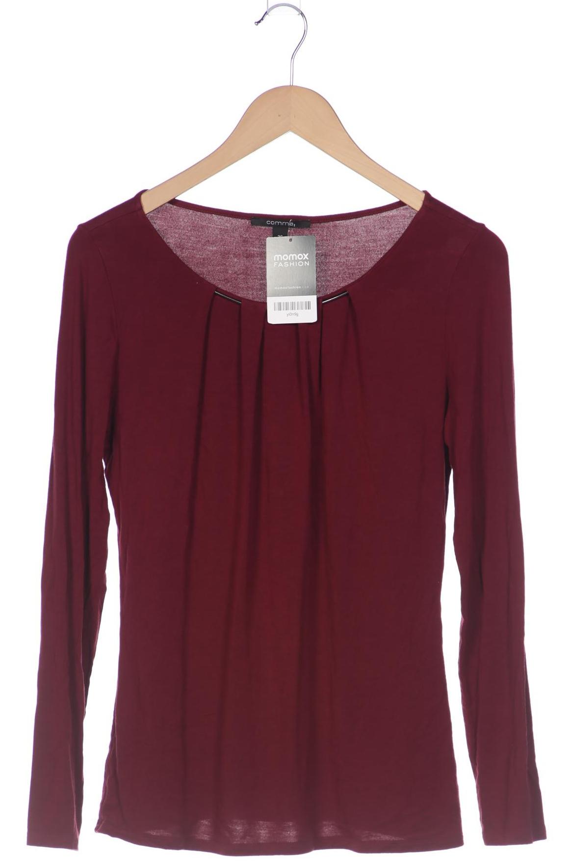 

Comma Damen Langarmshirt, bordeaux, Gr. 36