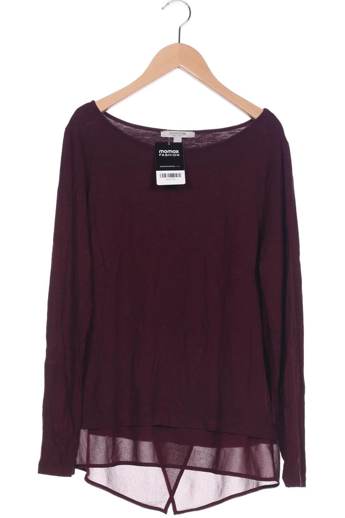 

Comma Damen Langarmshirt, bordeaux, Gr. 38