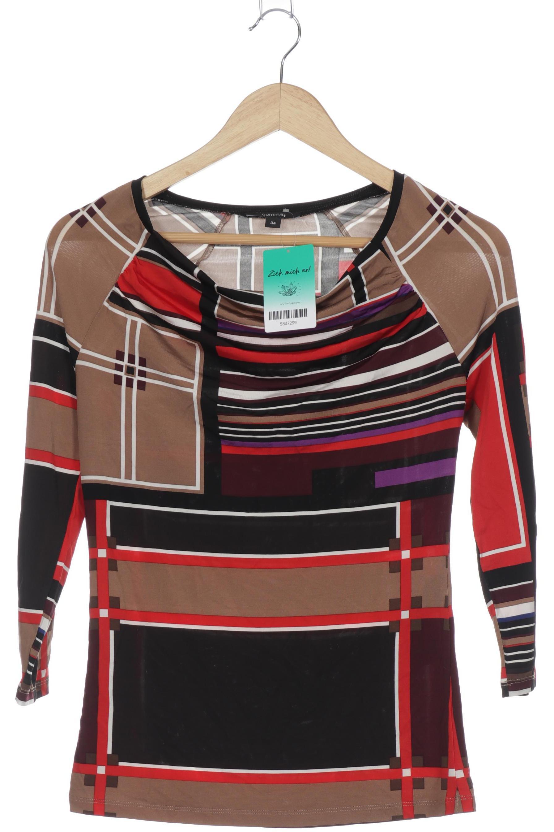 

Comma Damen Langarmshirt, mehrfarbig, Gr. 34