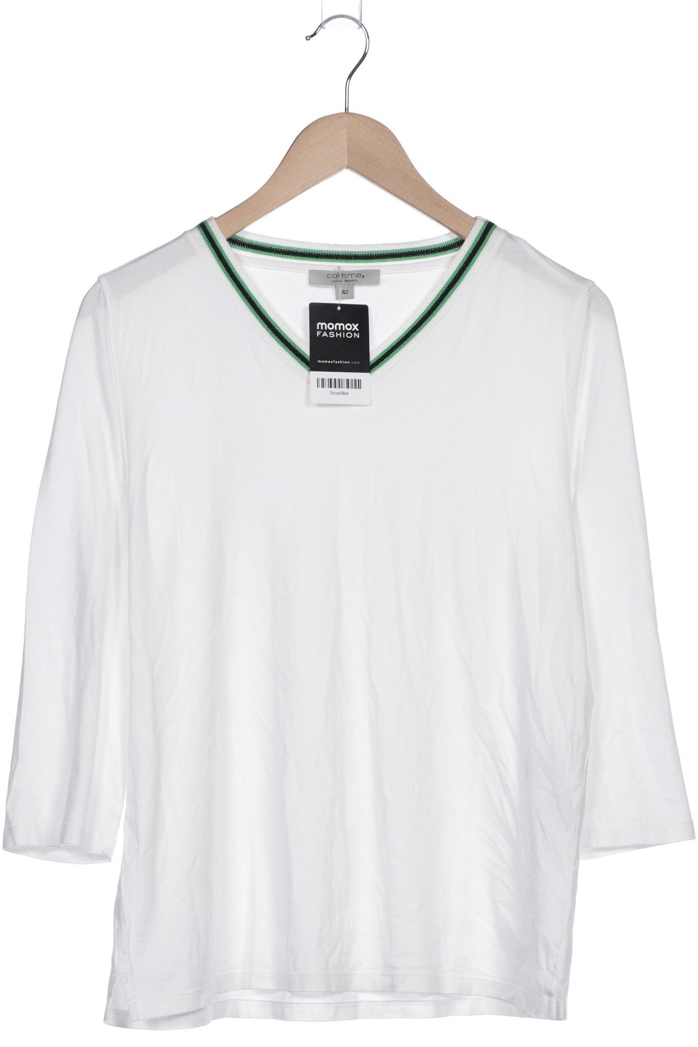 

Comma Damen Langarmshirt, weiß, Gr. 42