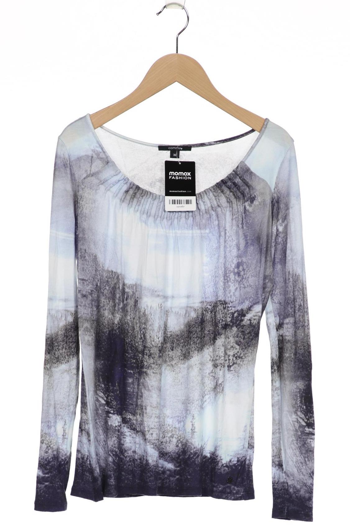 

Comma Damen Langarmshirt, blau, Gr. 36