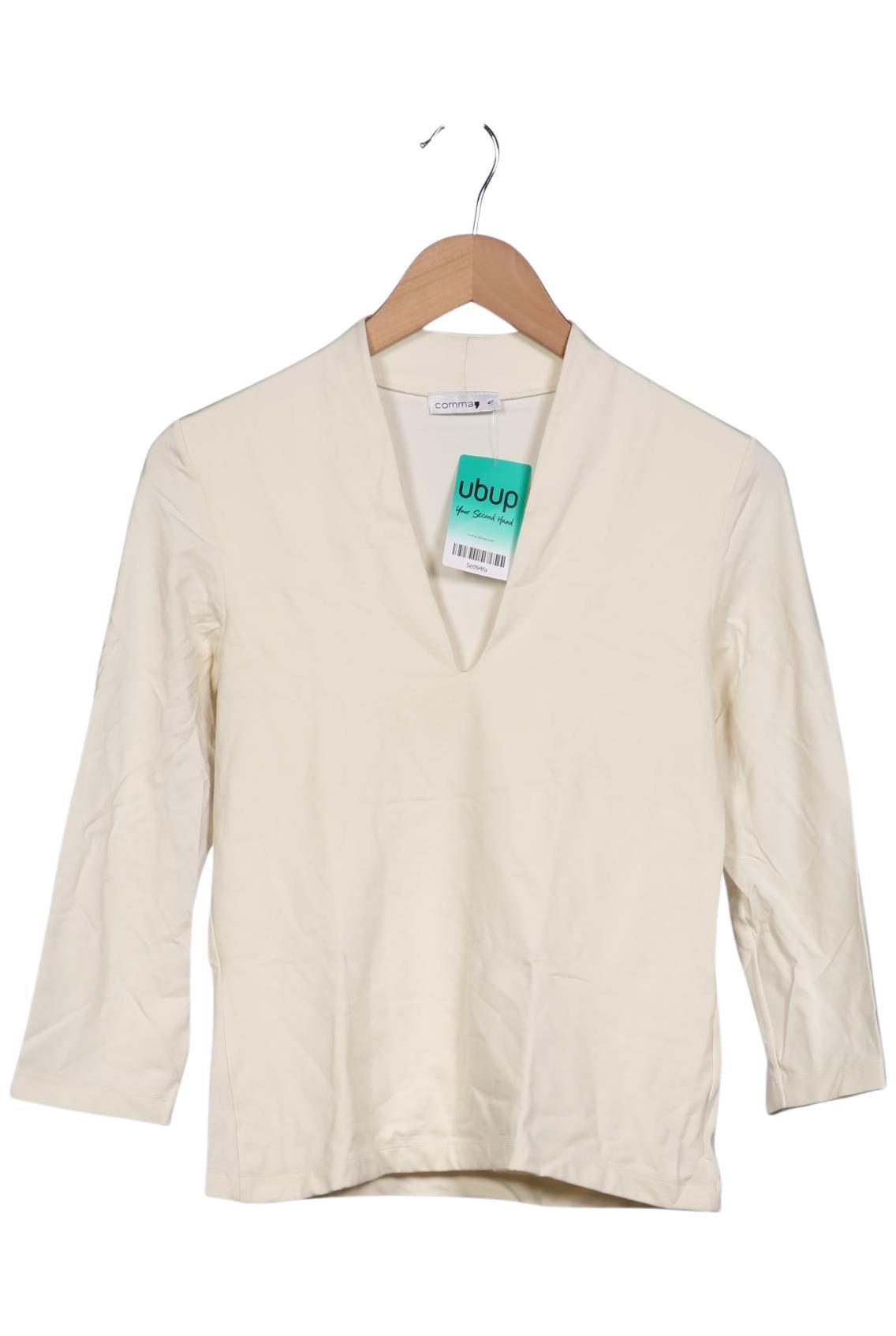 

Comma Damen Langarmshirt, cremeweiß, Gr. 40