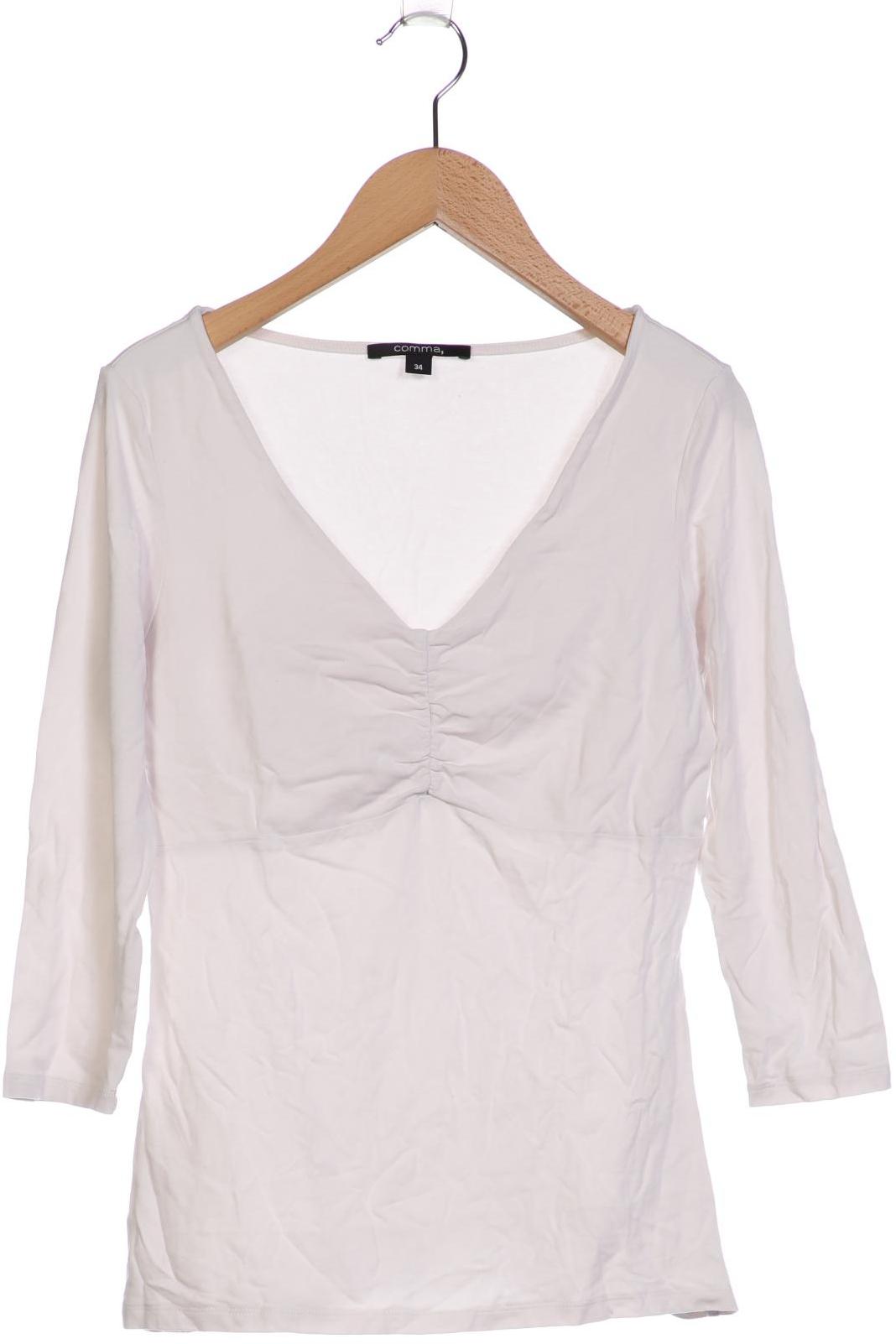 

Comma Damen Langarmshirt, cremeweiß, Gr. 34