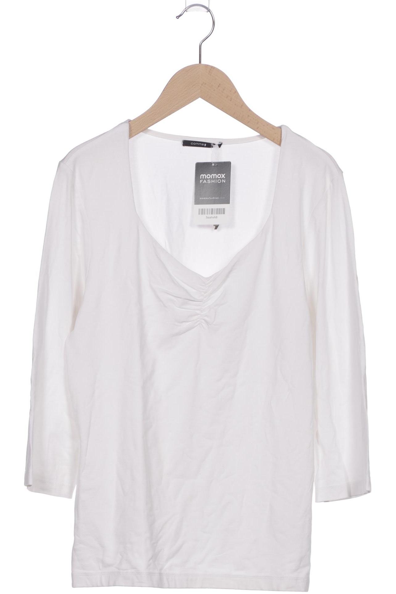 

Comma Damen Langarmshirt, weiß, Gr. 42