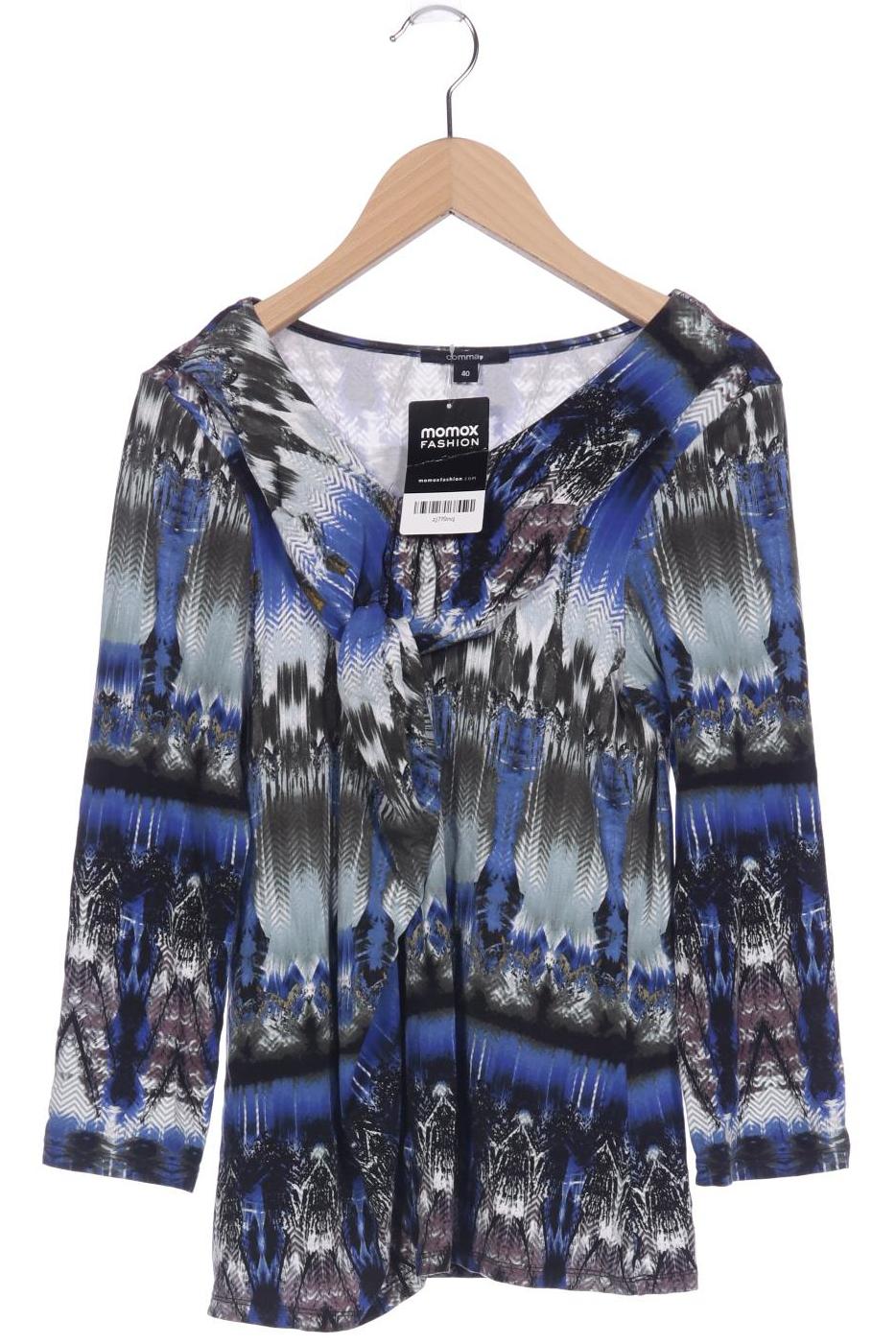 

Comma Damen Langarmshirt, blau, Gr. 40