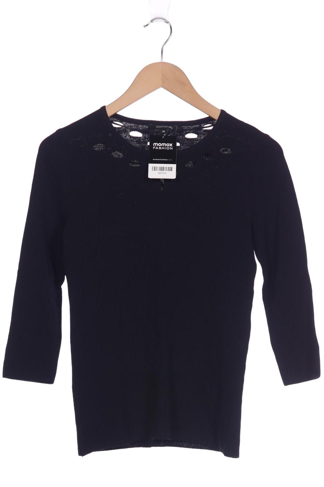 

Comma Damen Langarmshirt, marineblau, Gr. 38